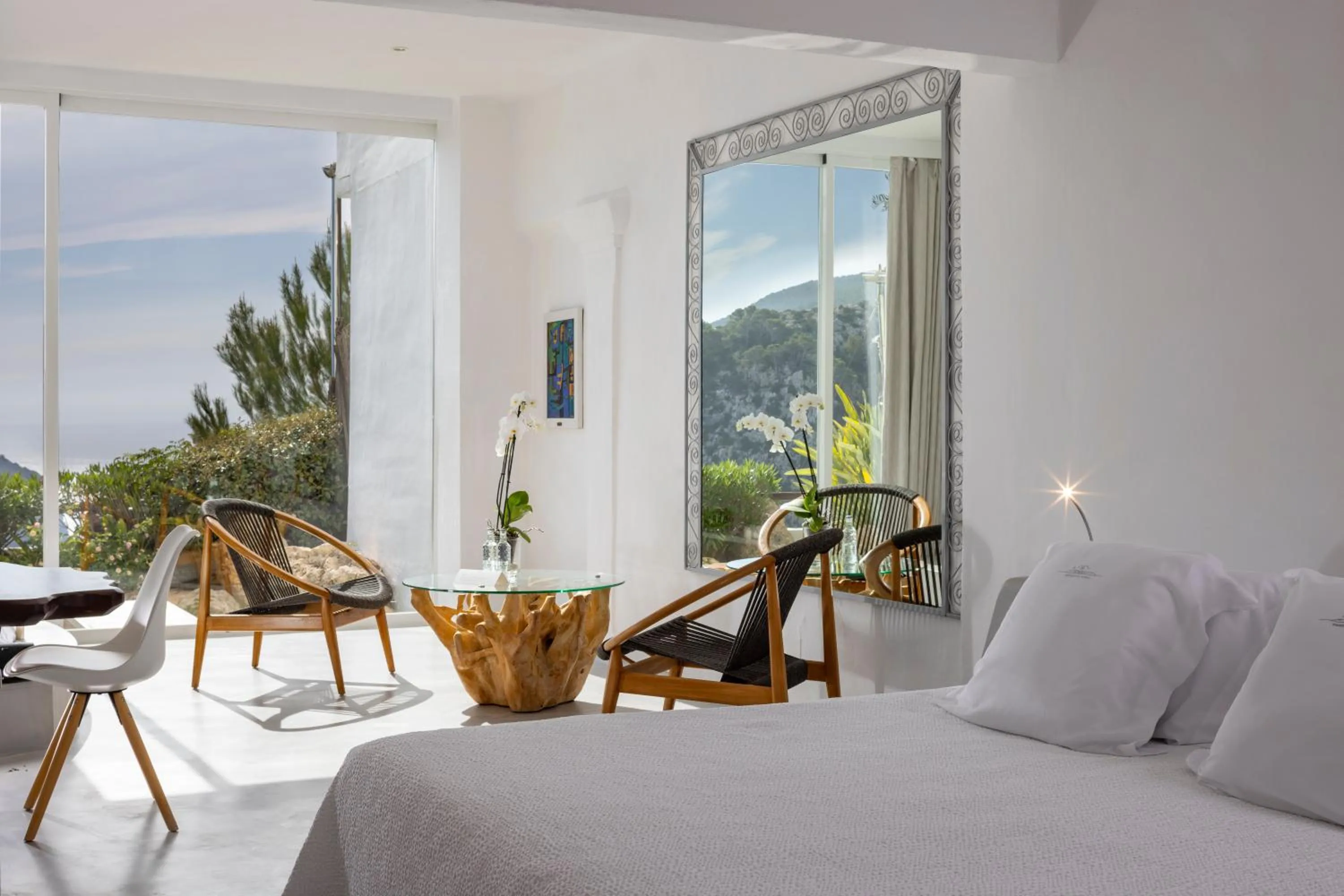 Photo of the whole room, Bed in Hacienda Na Xamena, Ibiza