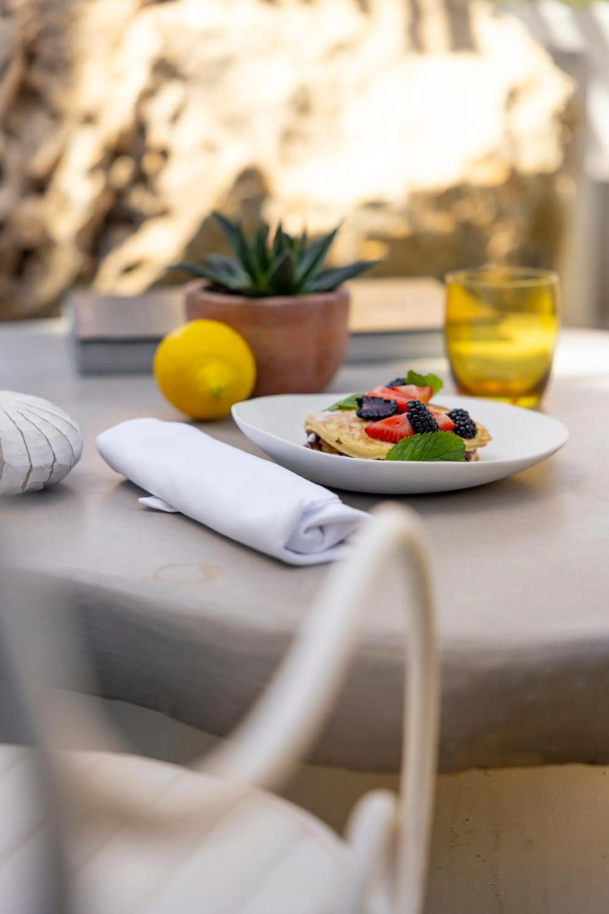 Breakfast in Hacienda Na Xamena, Ibiza