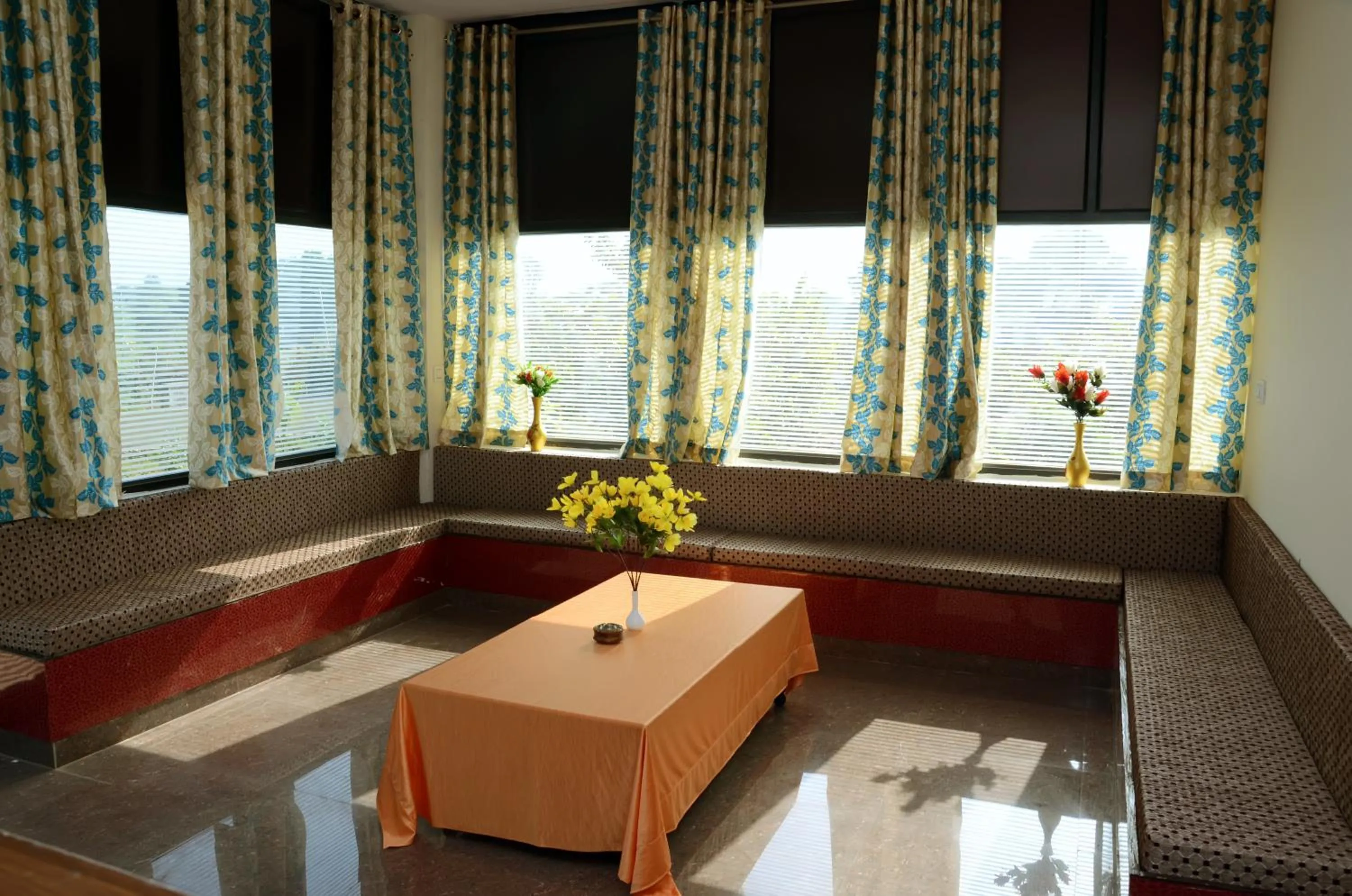 Seating area in Motibagh Resort