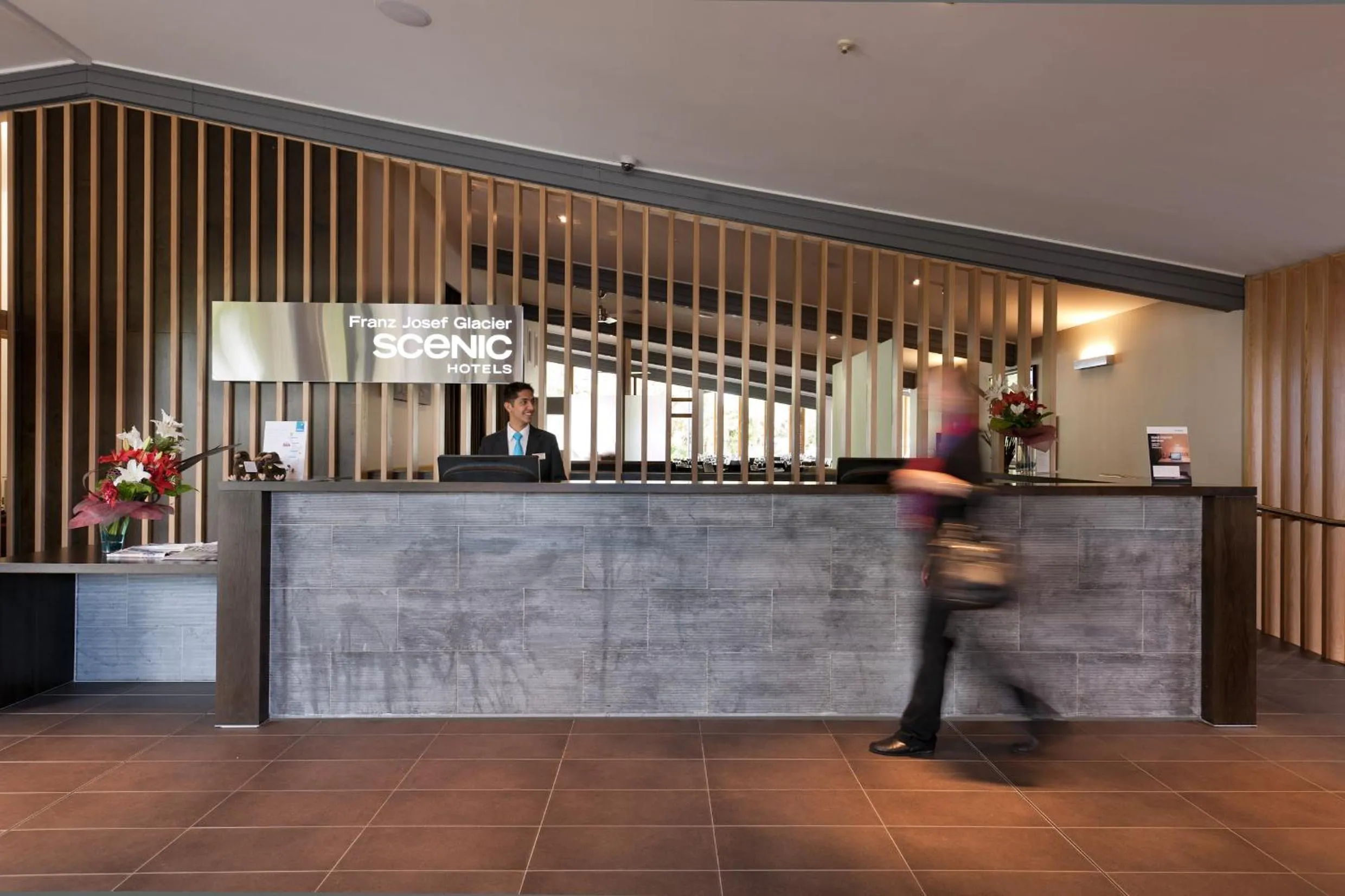 Lobby or reception in Scenic Hotel Franz Josef Glacier
