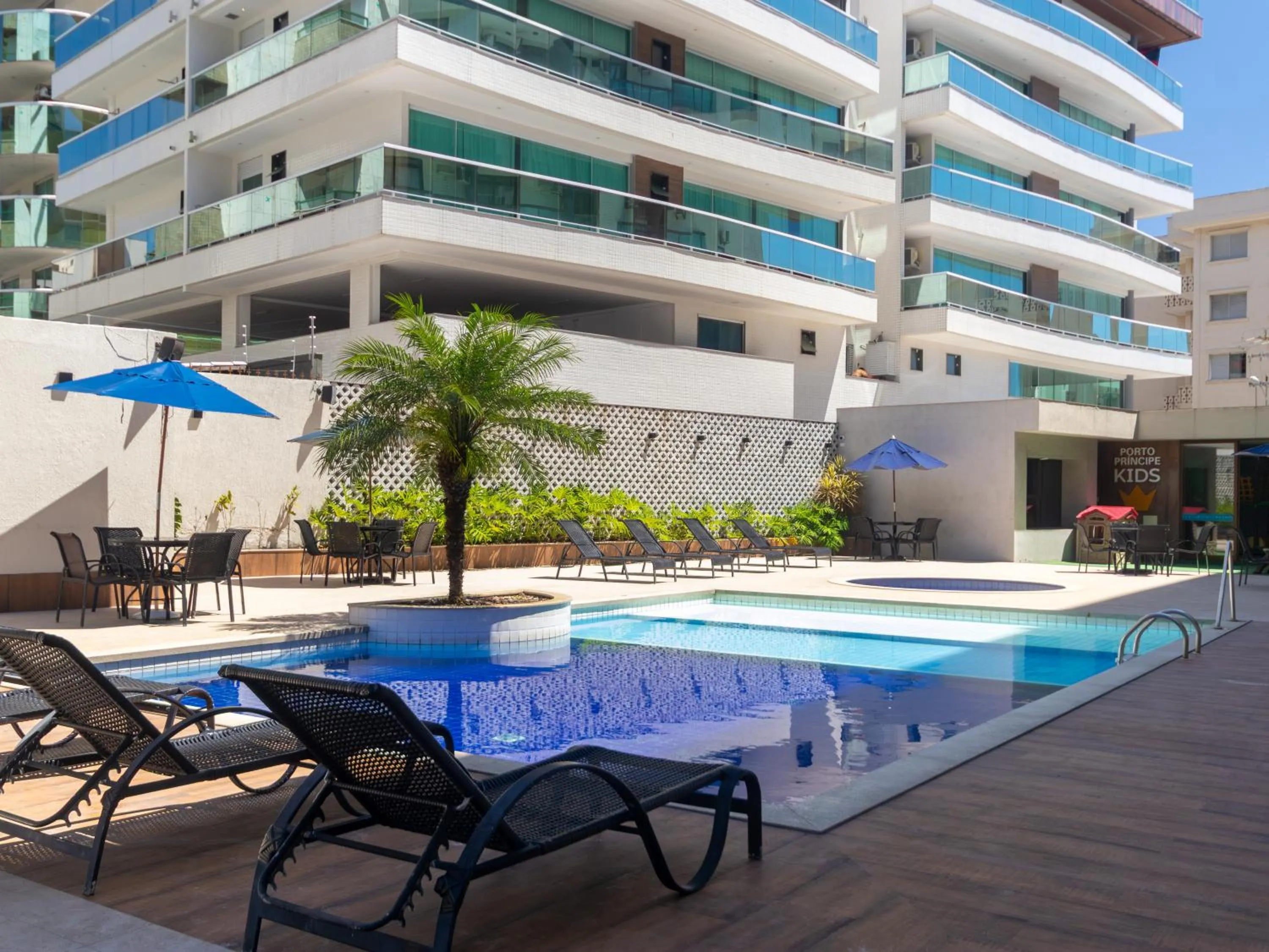 Pool view in Apart Hotel Porto Príncipe