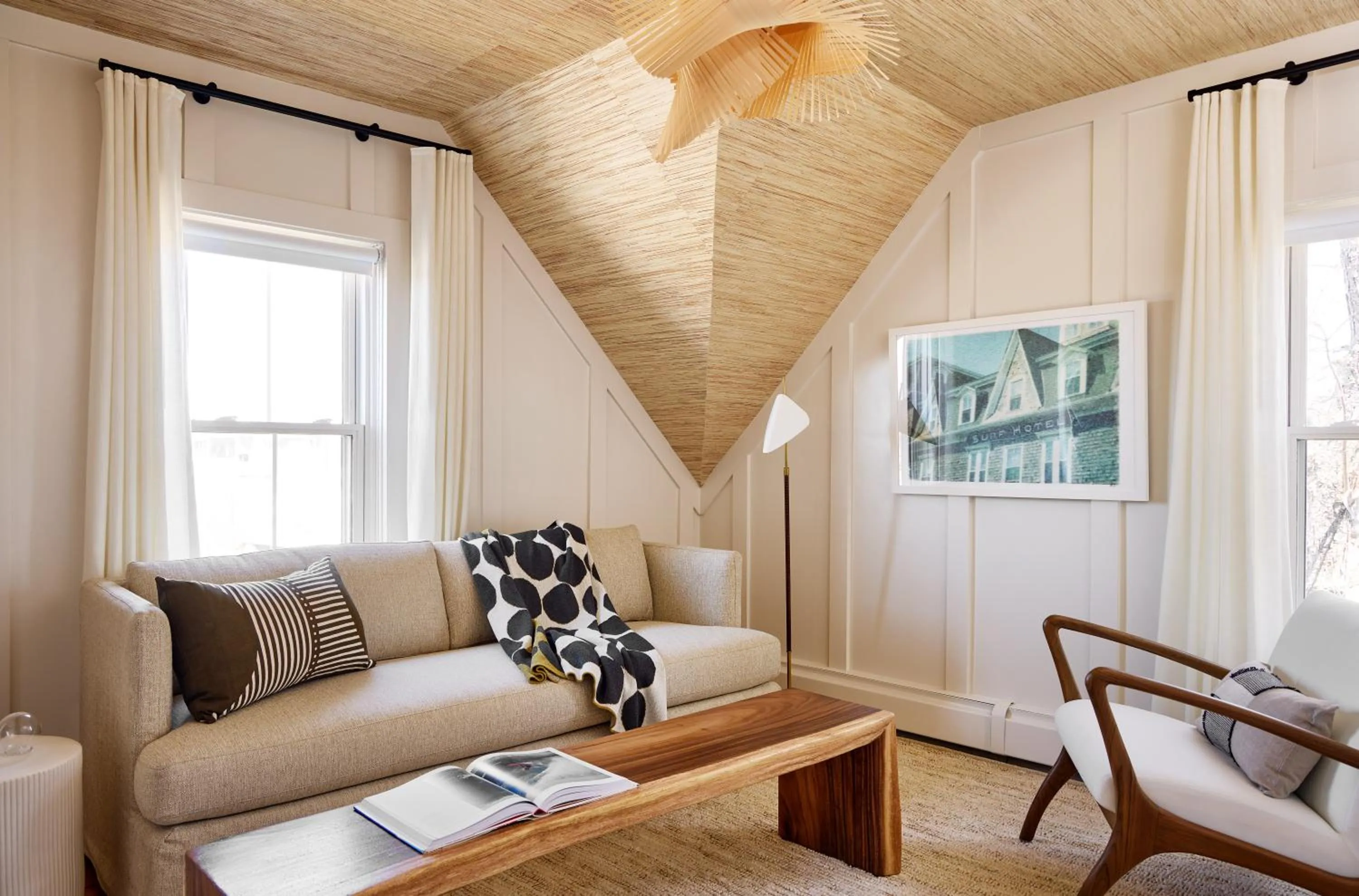 Seating area in Block Island Beach House