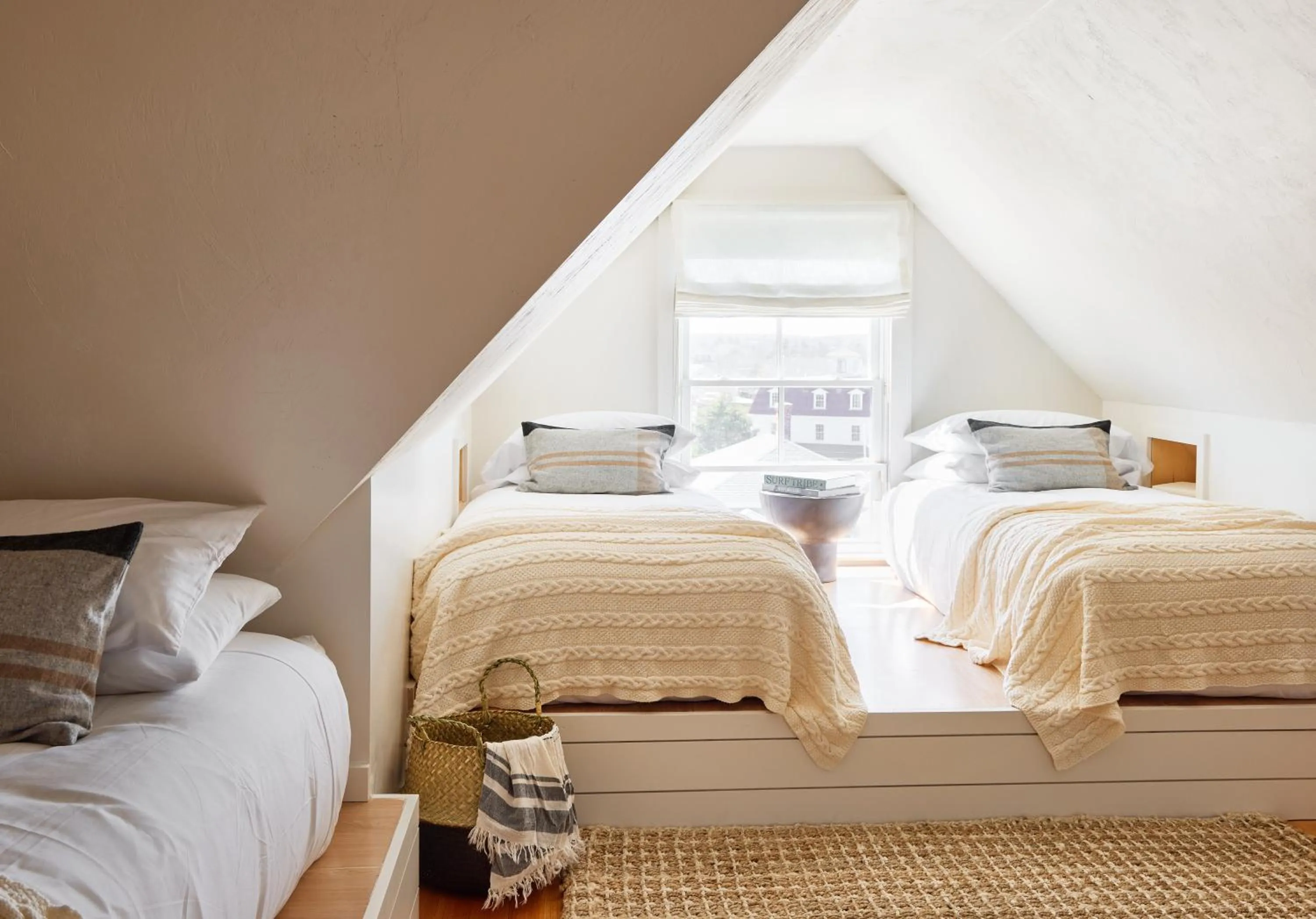 Bed in Block Island Beach House