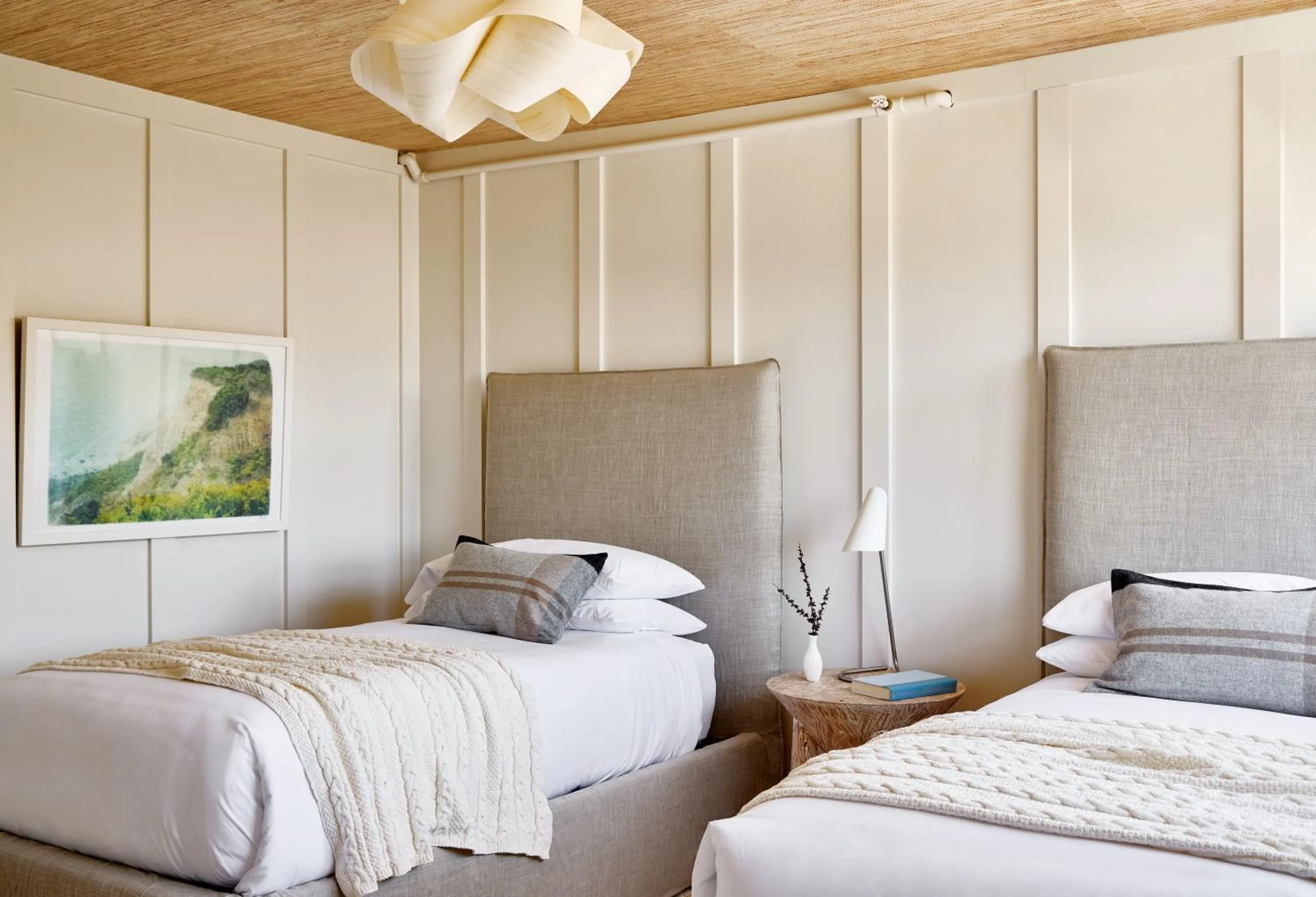 Bed in Block Island Beach House