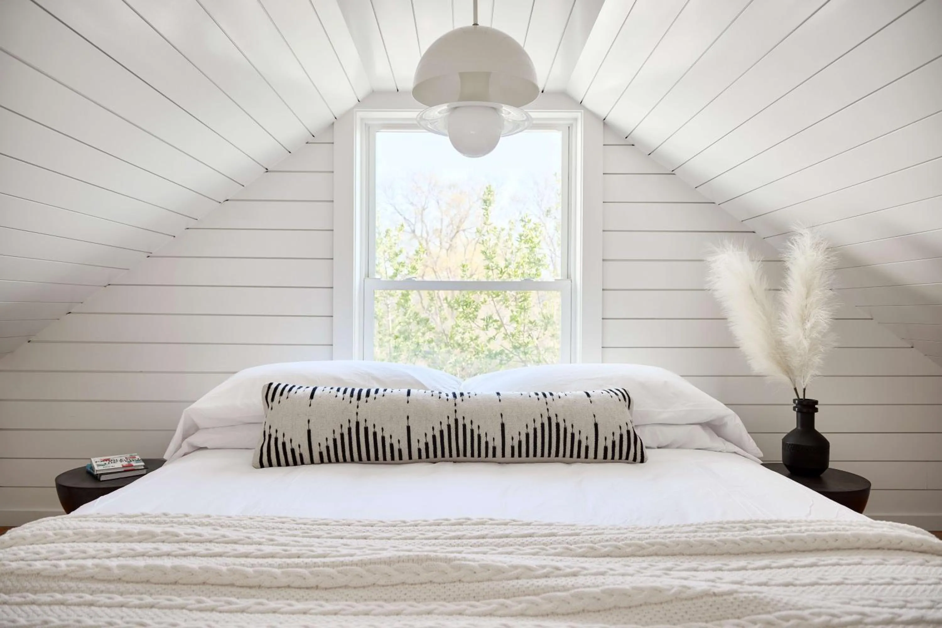 Bed in Block Island Beach House