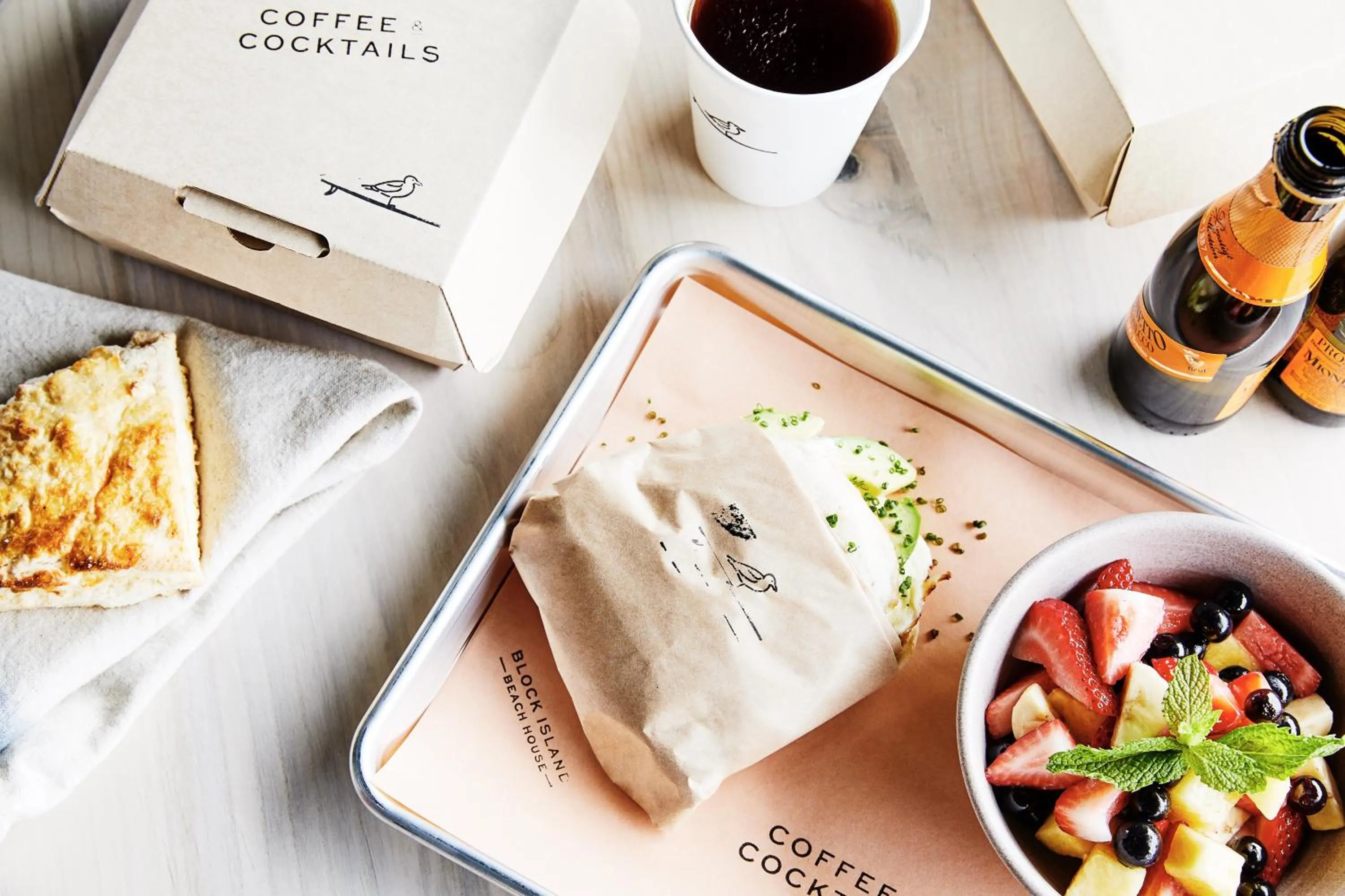 Food and drinks in Block Island Beach House