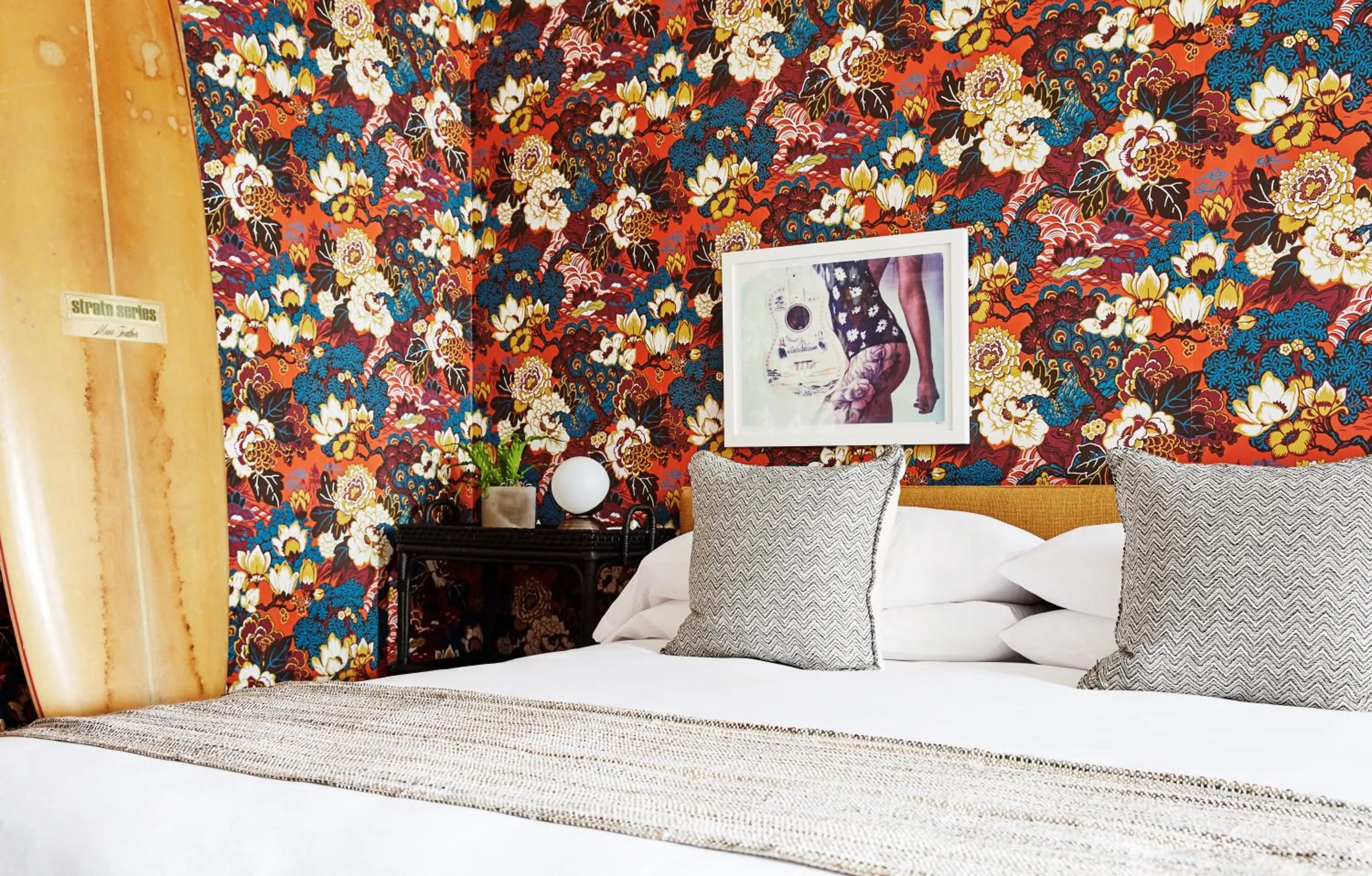 Bed in Block Island Beach House