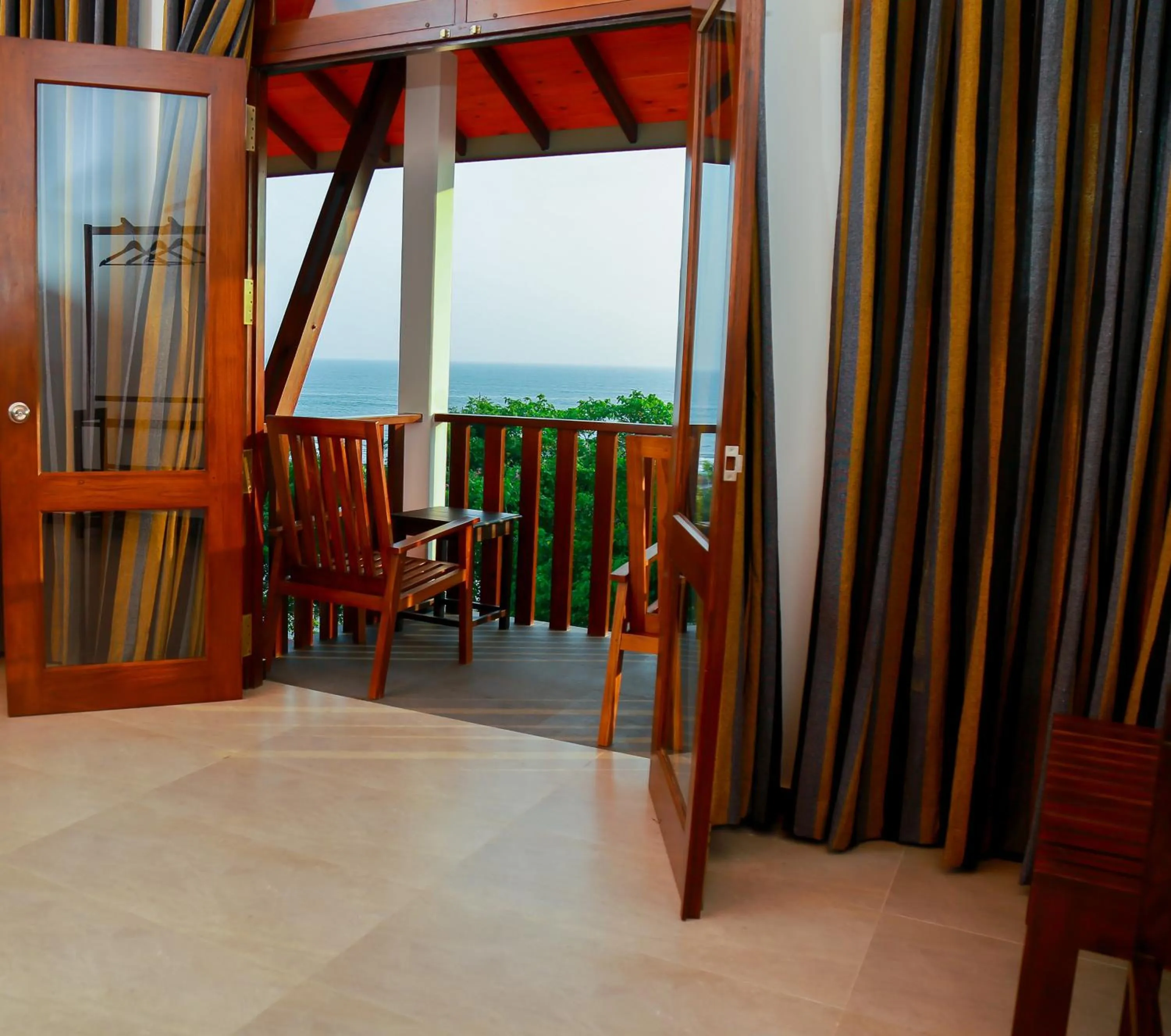 Balcony/Terrace in Seafood Restaurant and Motel