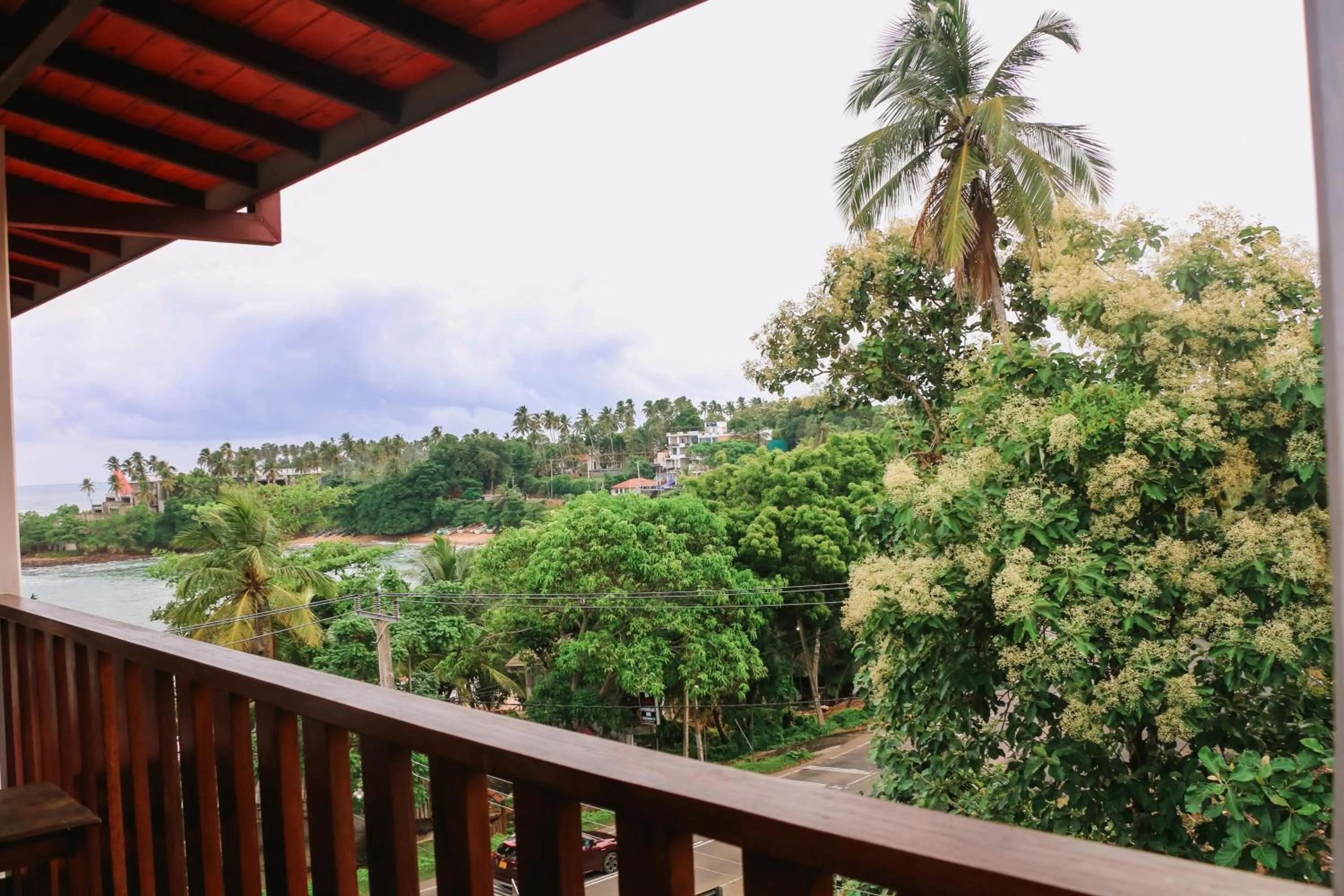 Balcony/Terrace in Seafood Restaurant and Motel