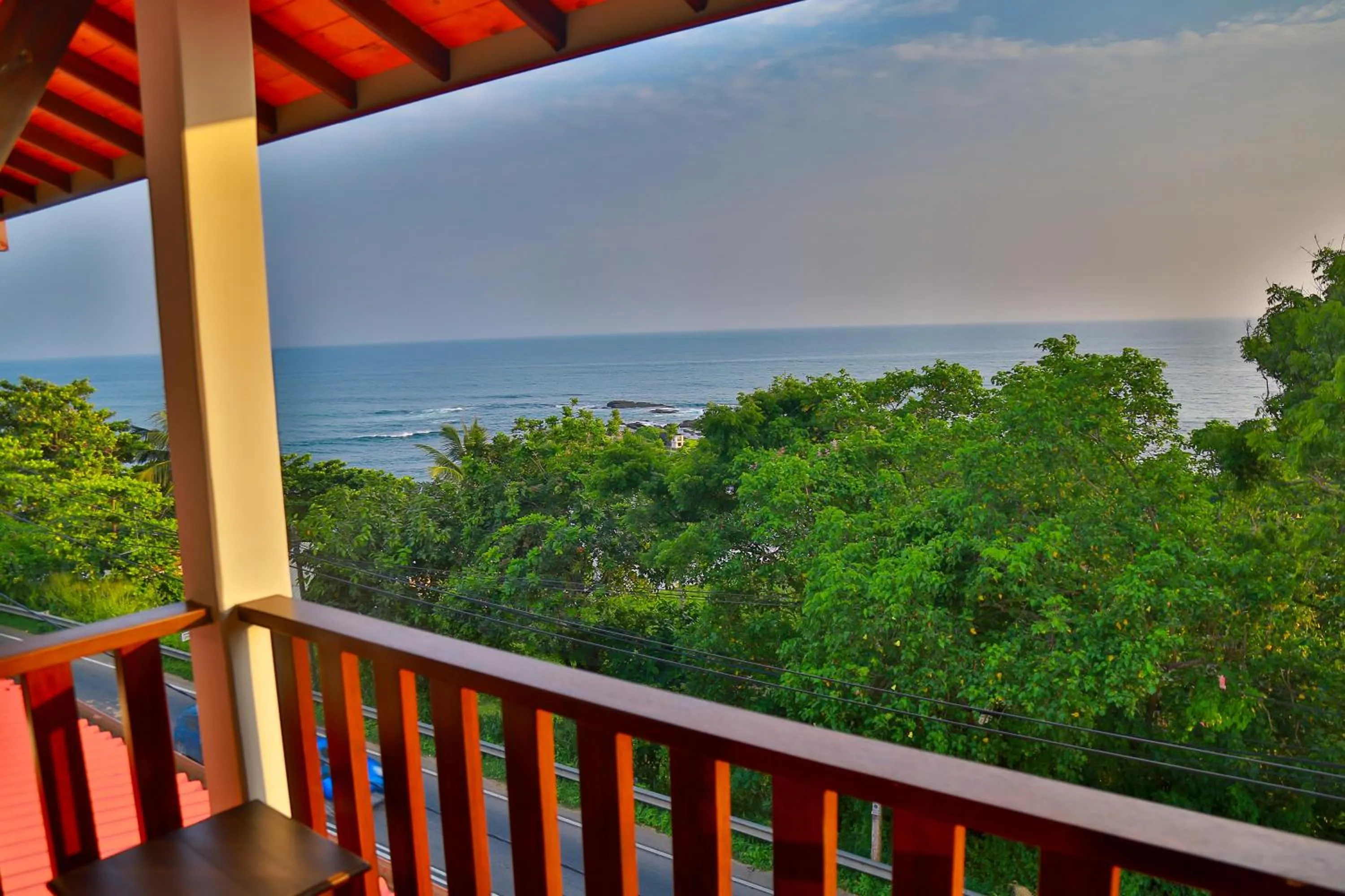 Balcony/Terrace in Seafood Restaurant and Motel