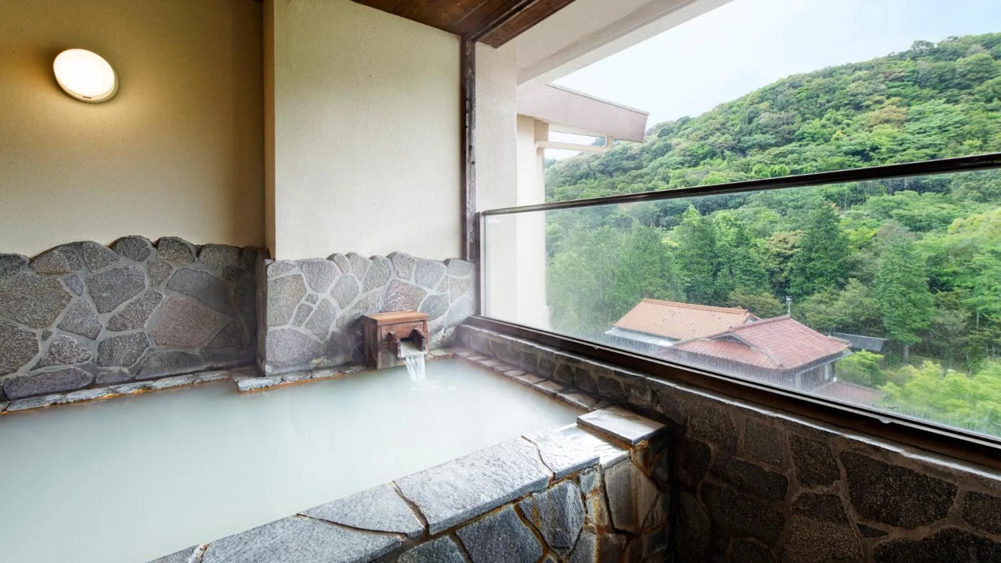 Hot Spring Bath in Unzen Iwaki Ryokan