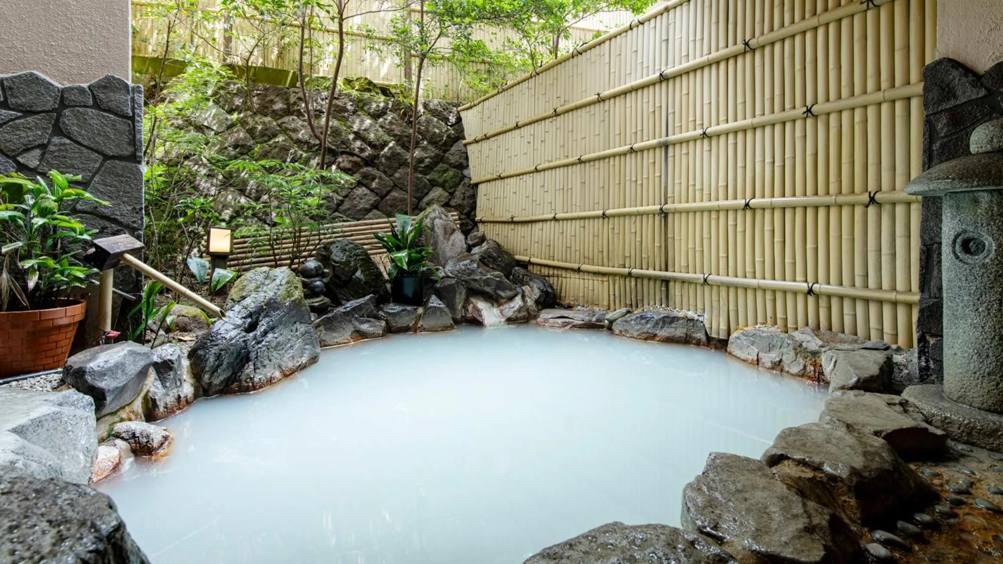 Hot Spring Bath in Unzen Iwaki Ryokan