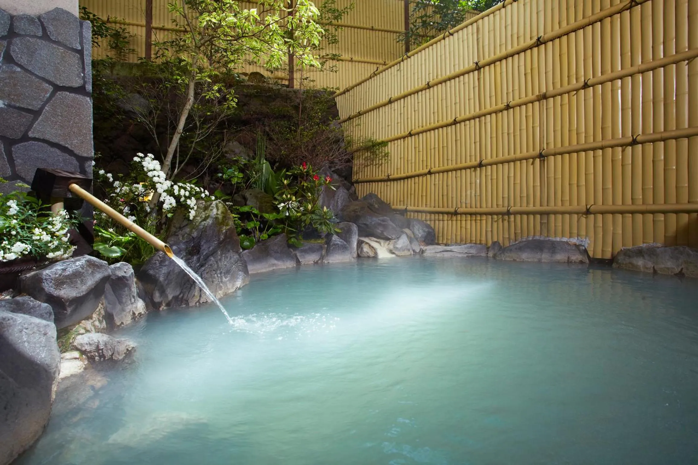 Hot Spring Bath in Unzen Iwaki Ryokan