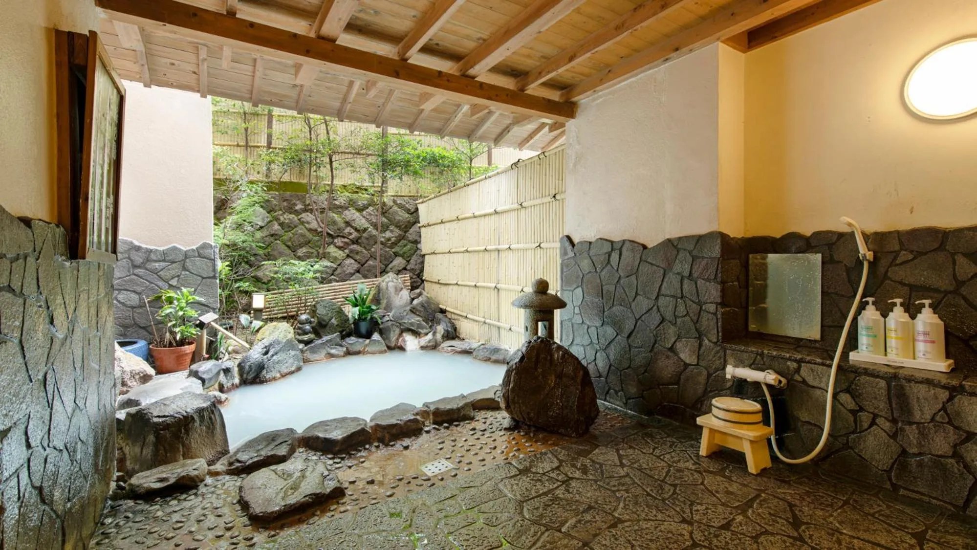 Hot Spring Bath in Unzen Iwaki Ryokan