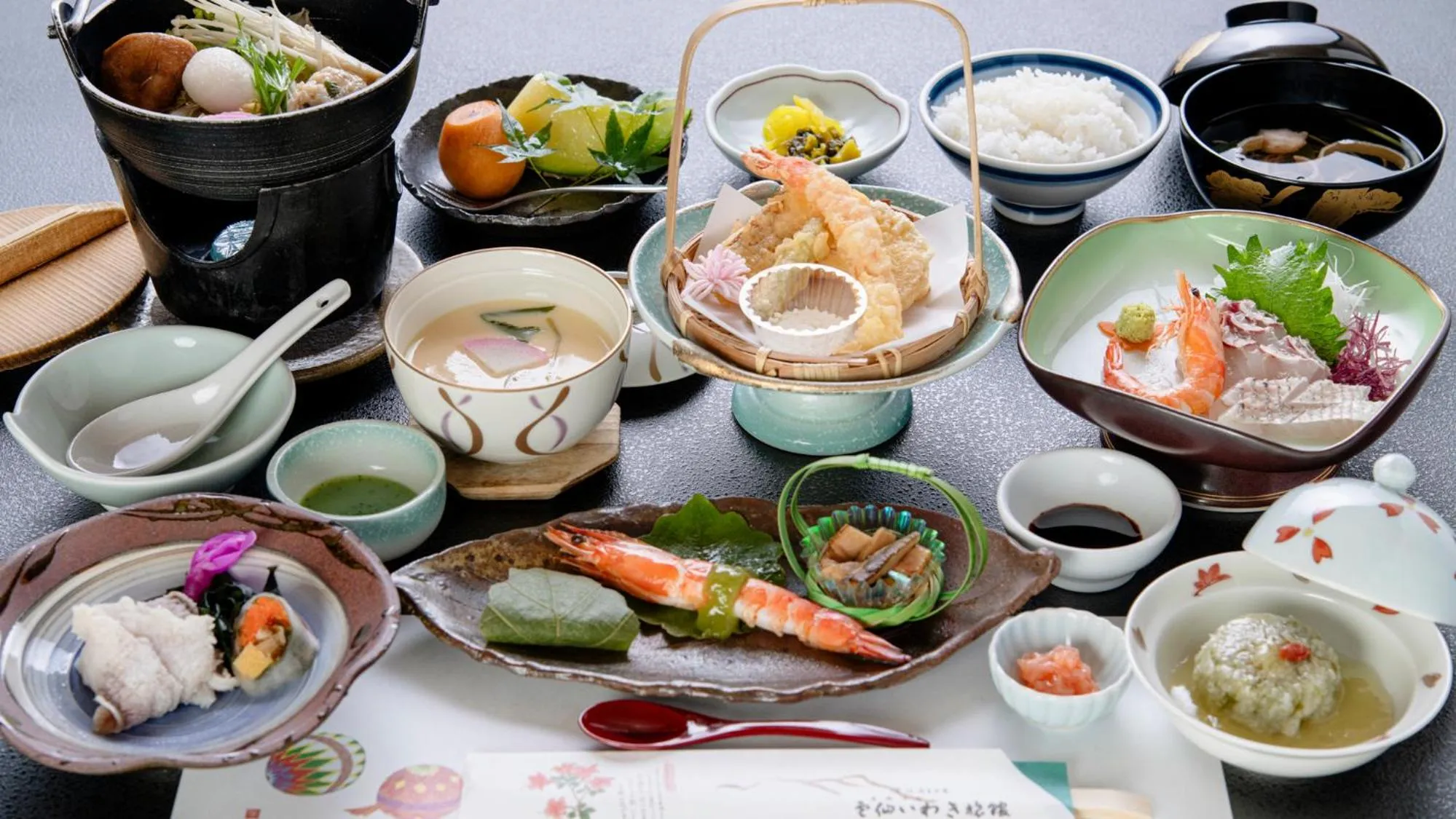 Dinner in Unzen Iwaki Ryokan