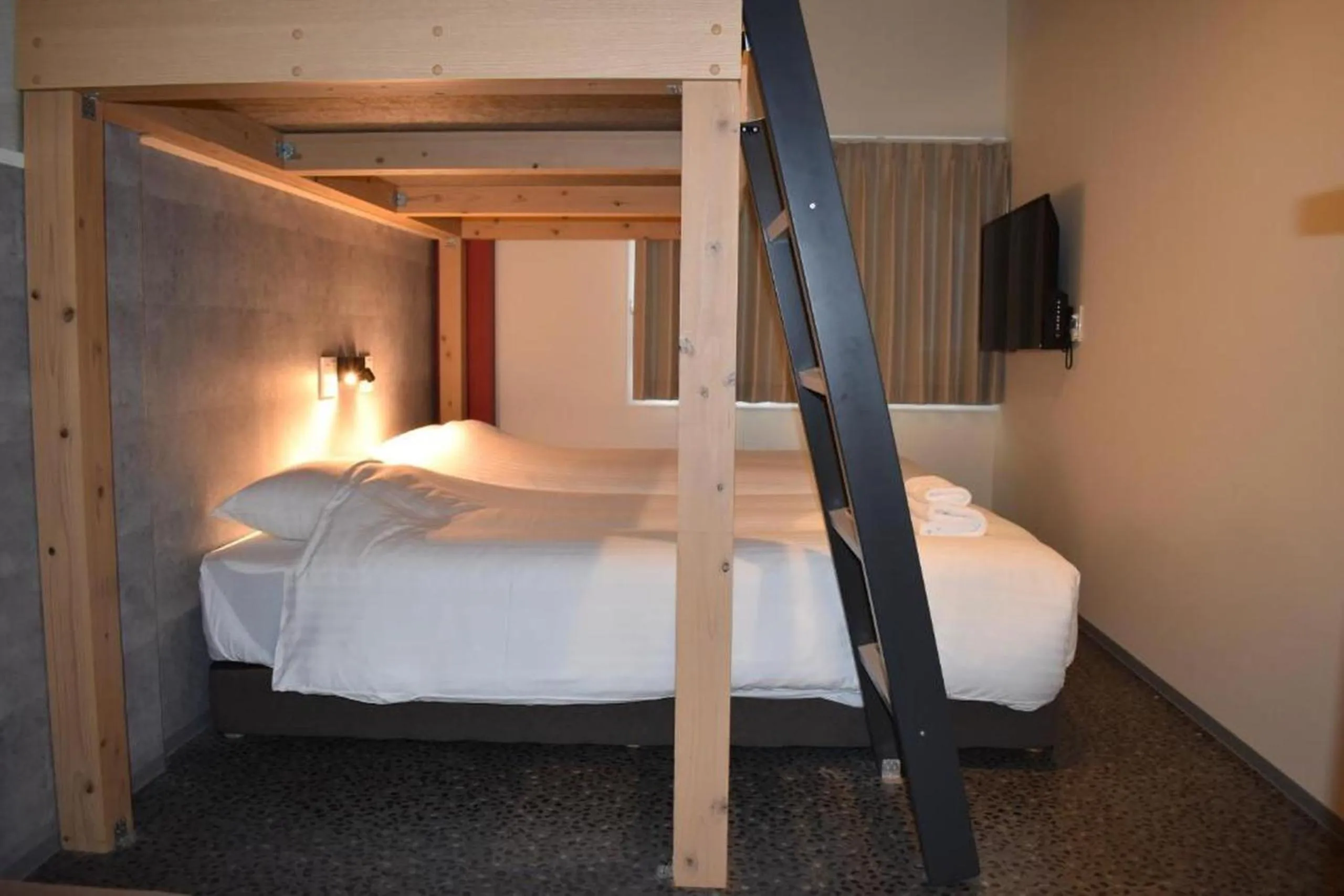 Photo of the whole room, Bed in Shinsaibashi House