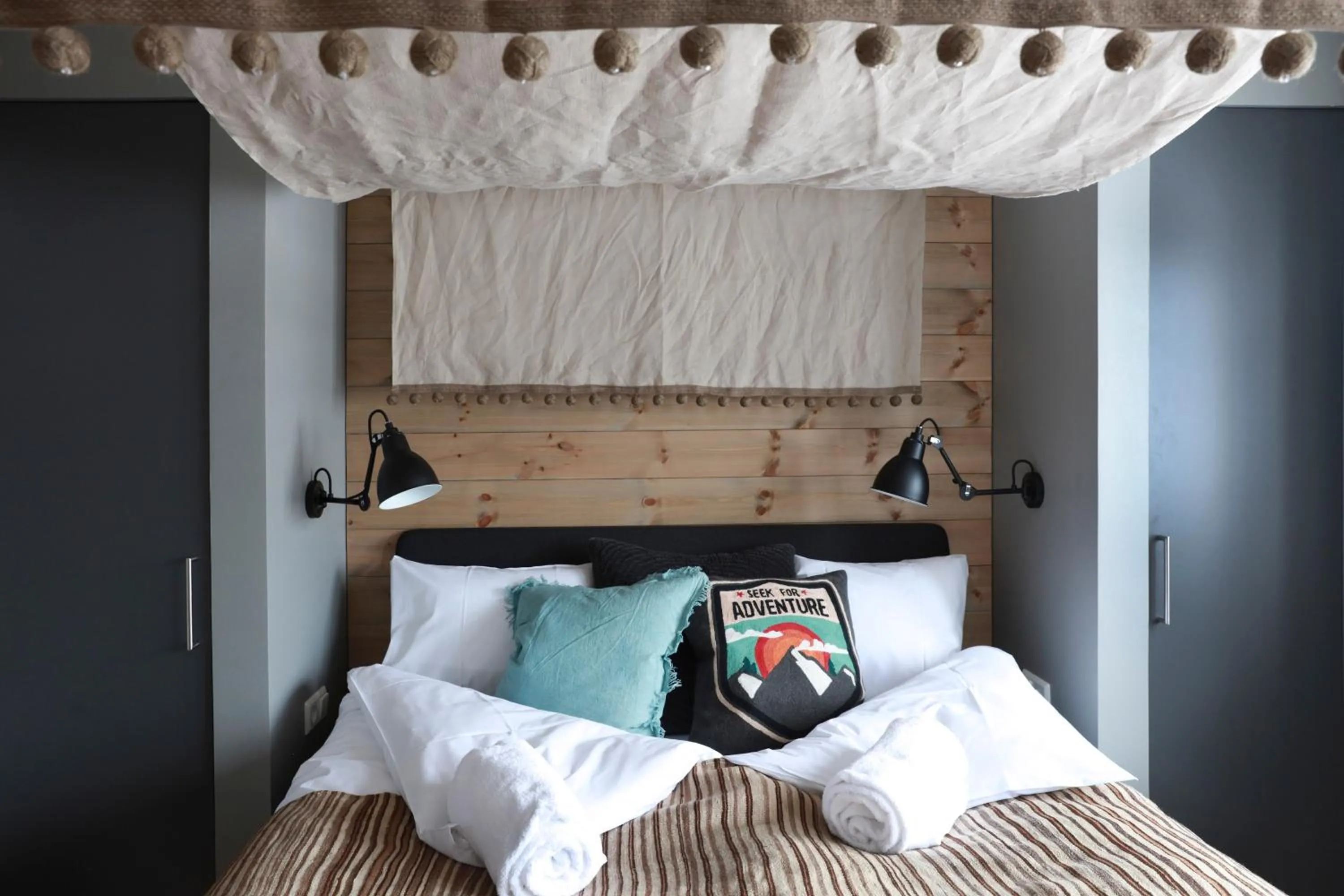 Bedroom, Bed in Solsiden Brygge Rorbuer