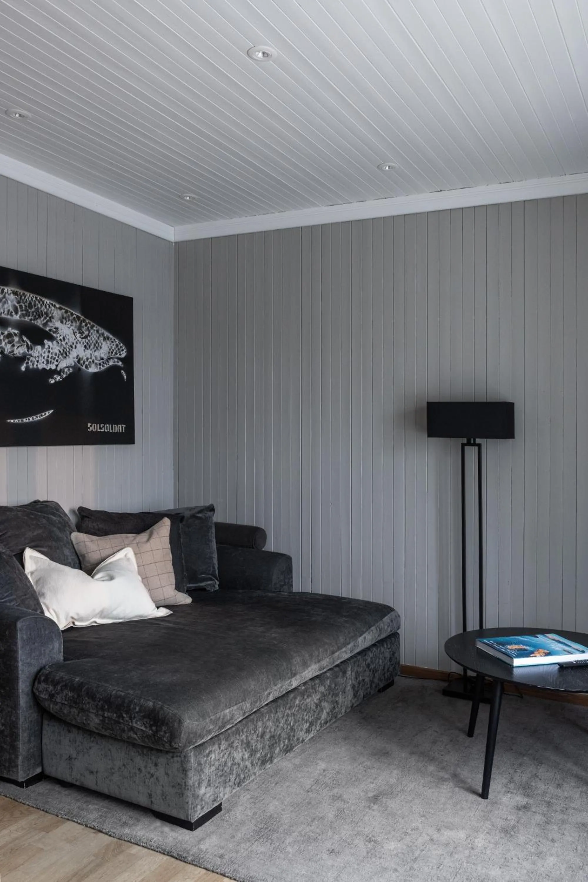 Living room in Solsiden Brygge Rorbuer