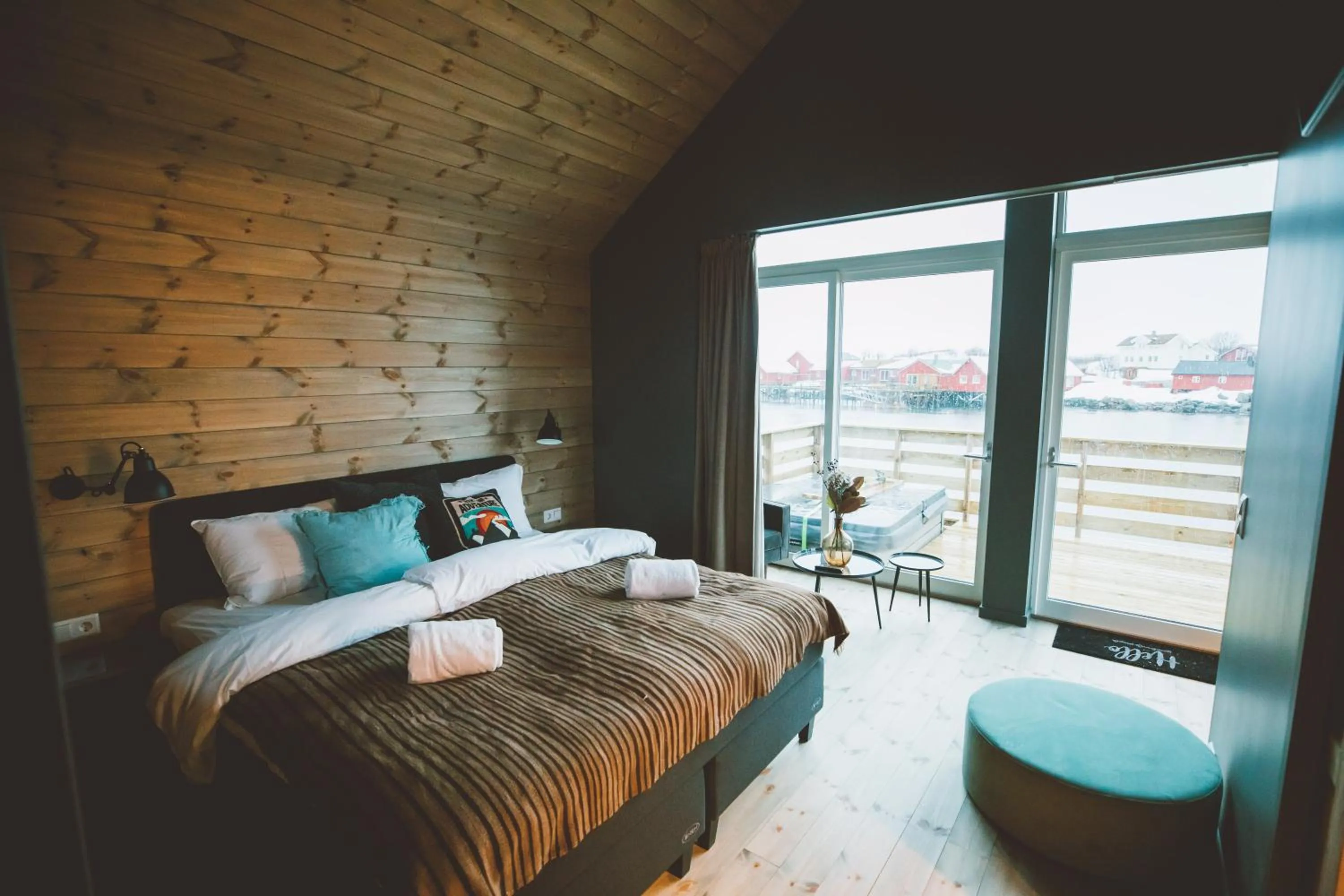 Bedroom, Bed in Solsiden Brygge Rorbuer