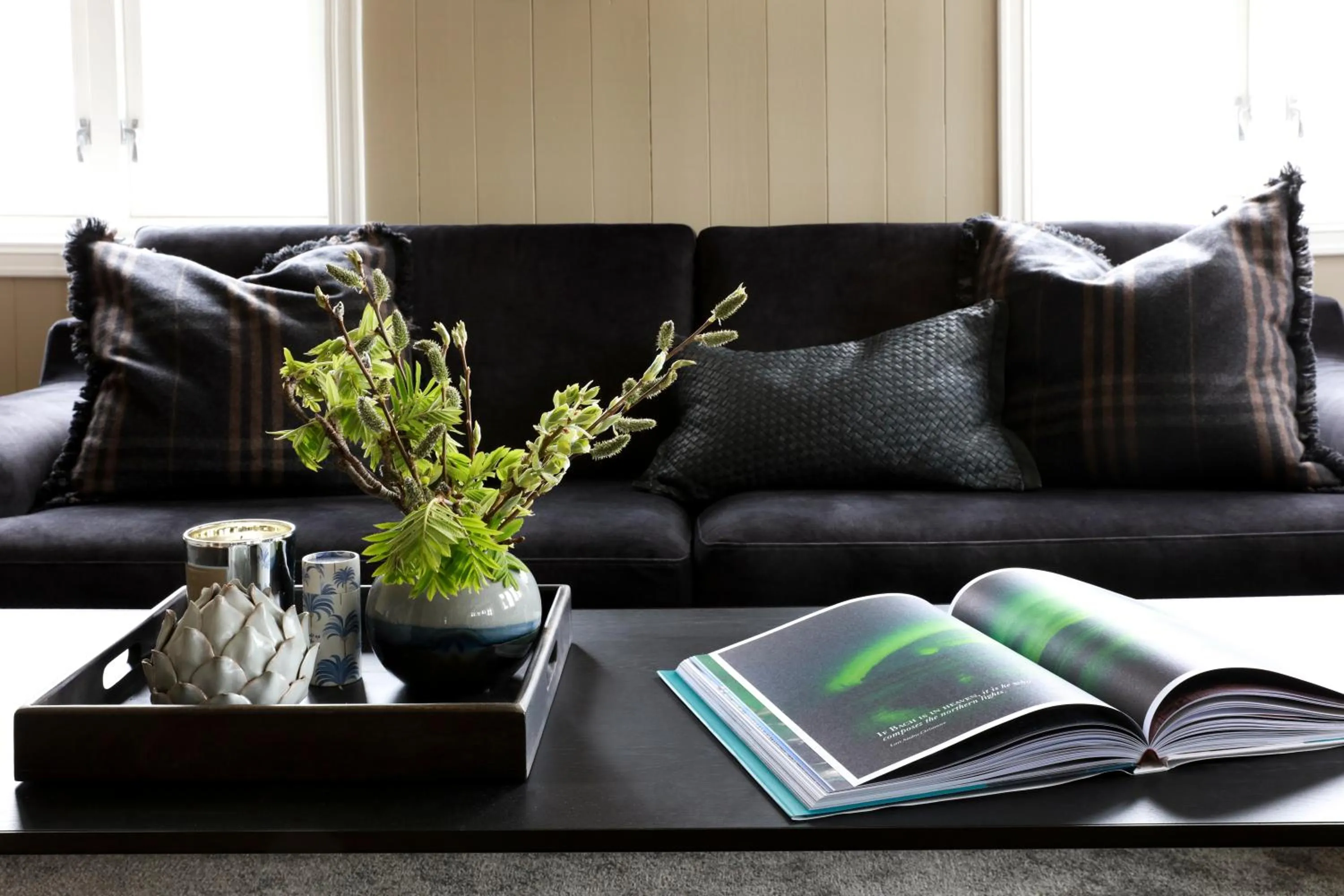 Living room in Solsiden Brygge Rorbuer