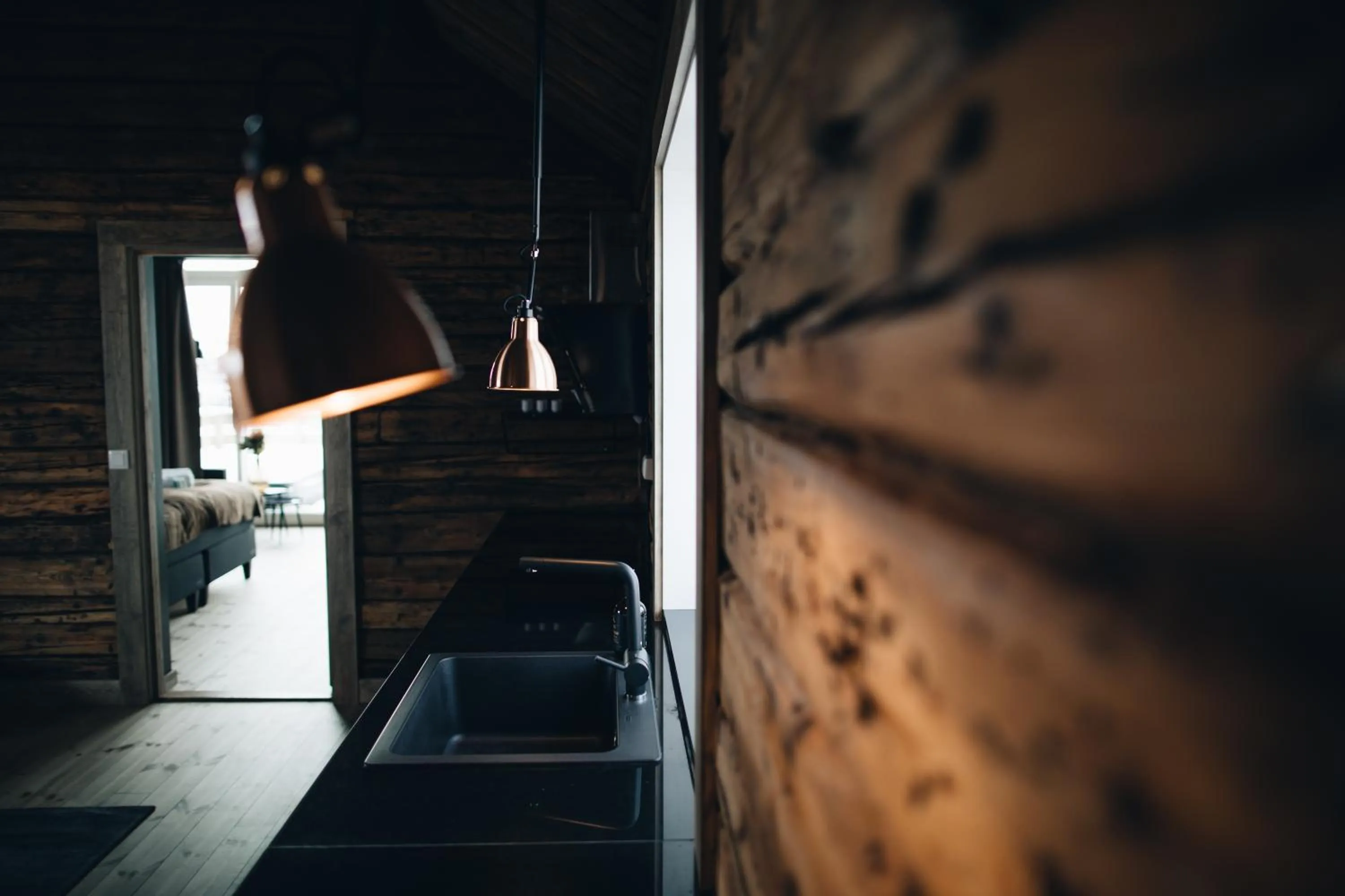 Kitchen or kitchenette in Solsiden Brygge Rorbuer