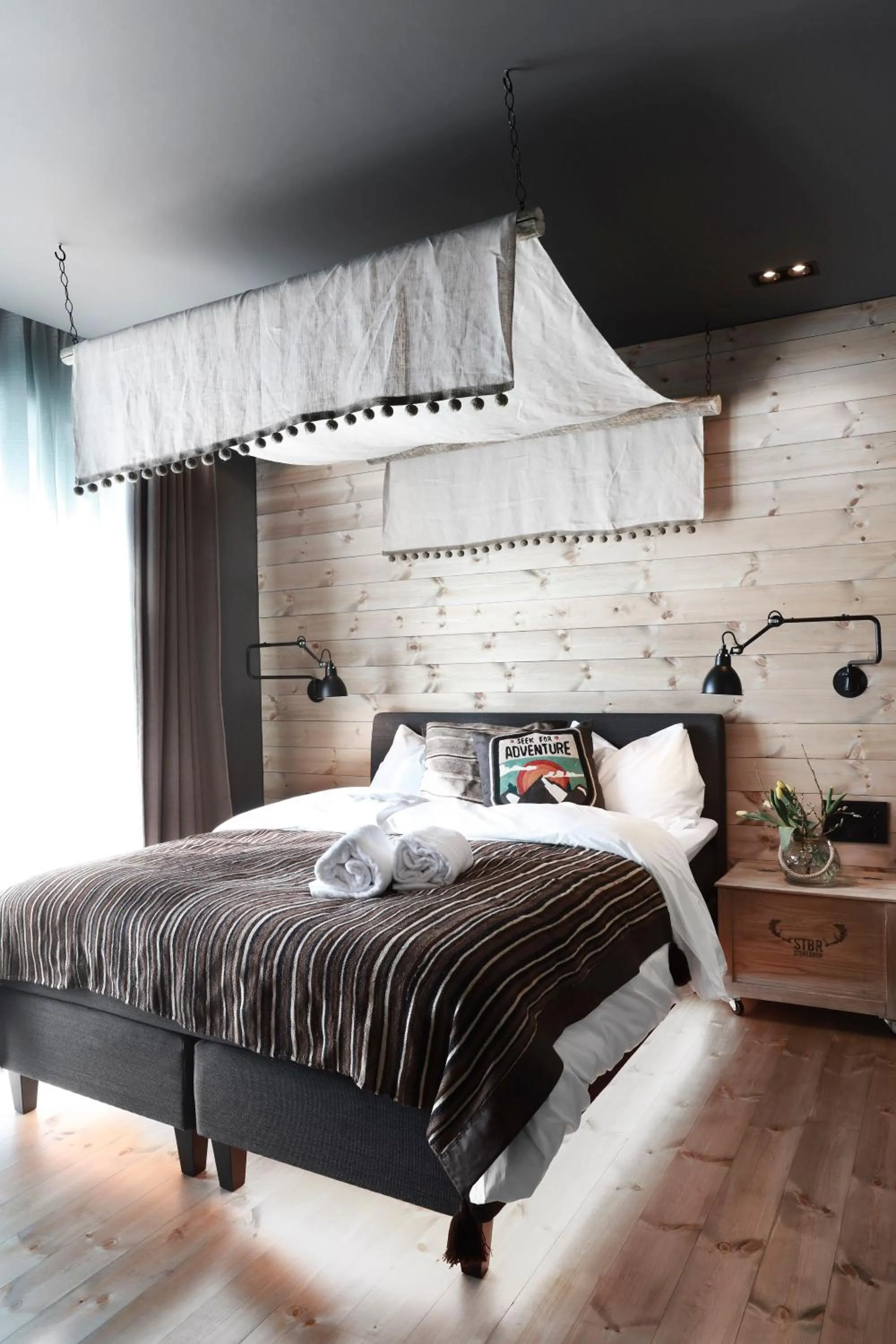 Bedroom, Bed in Solsiden Brygge Rorbuer