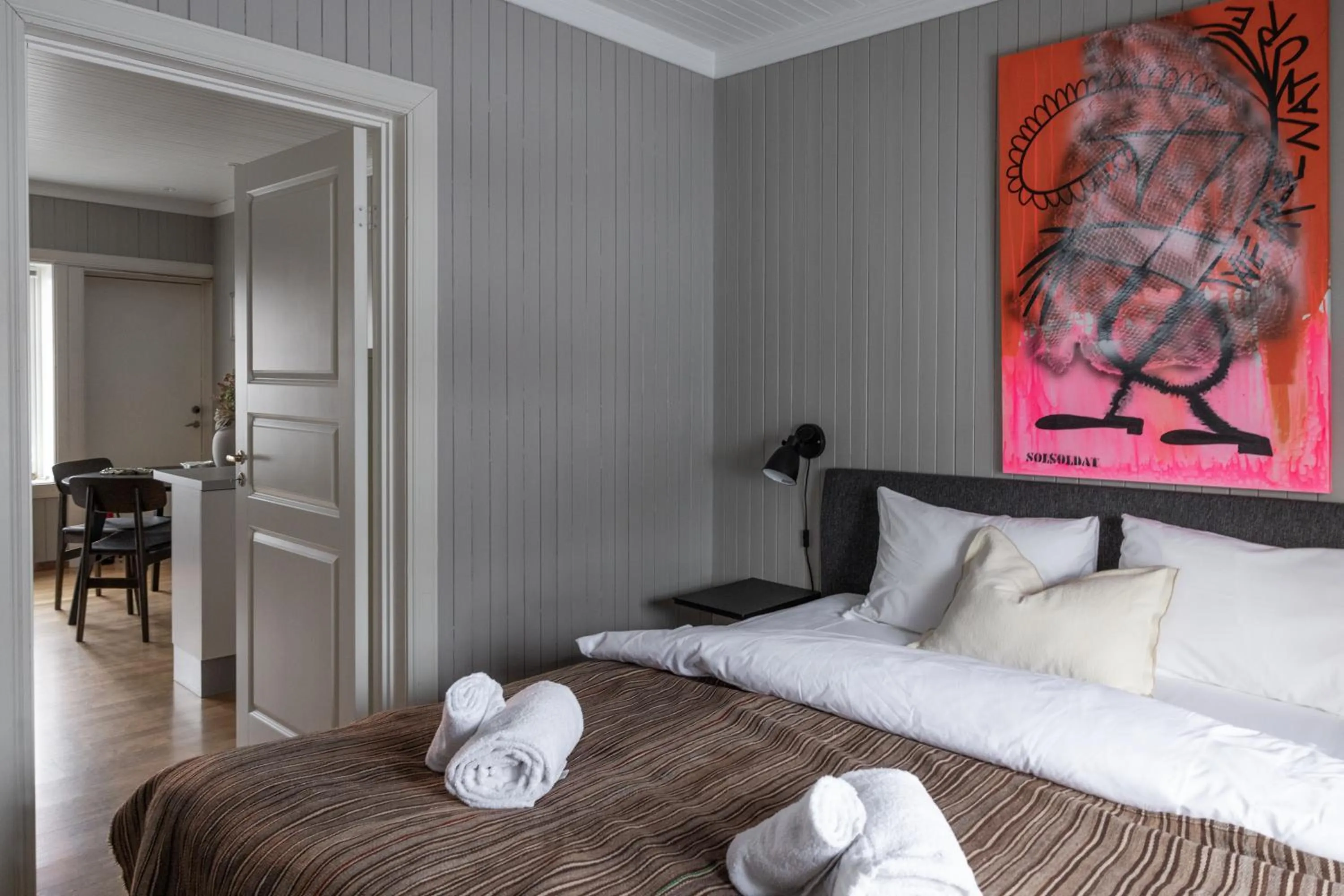 Bed in Solsiden Brygge Rorbuer