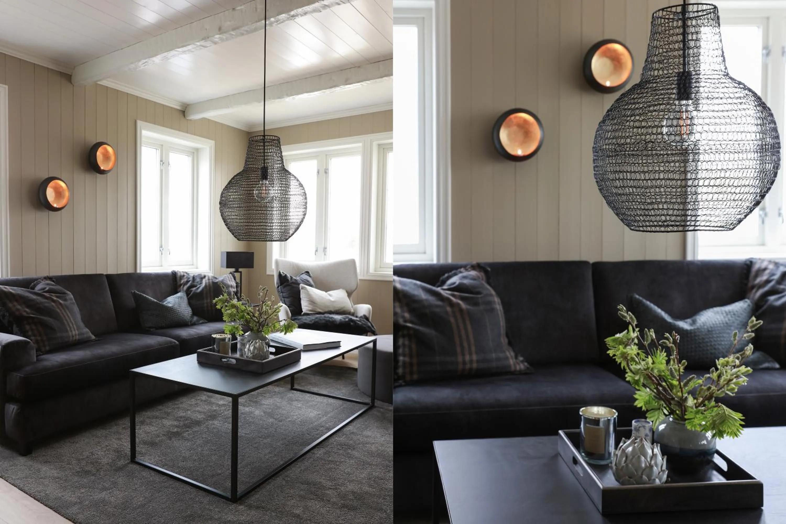 Living room in Solsiden Brygge Rorbuer