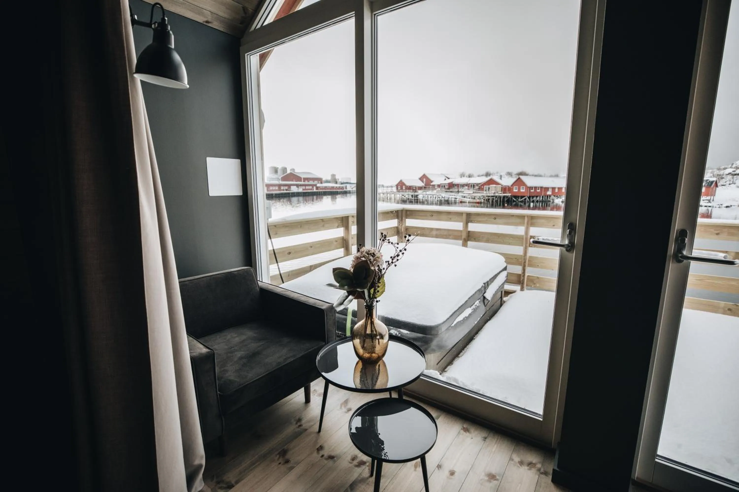 Patio in Solsiden Brygge Rorbuer