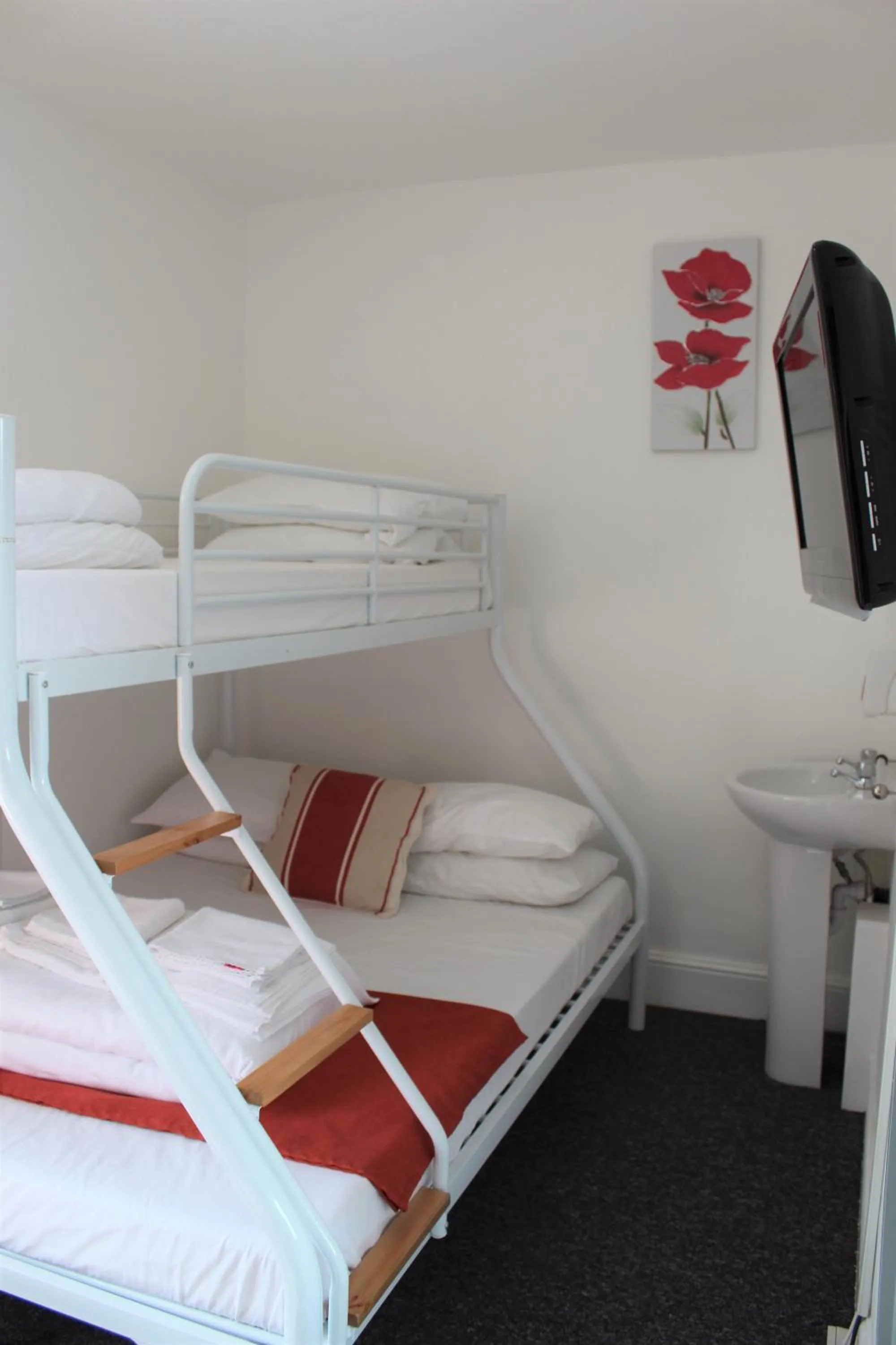 TV and multimedia, Bed in Backpackers Blackpool Hotel & Suites
