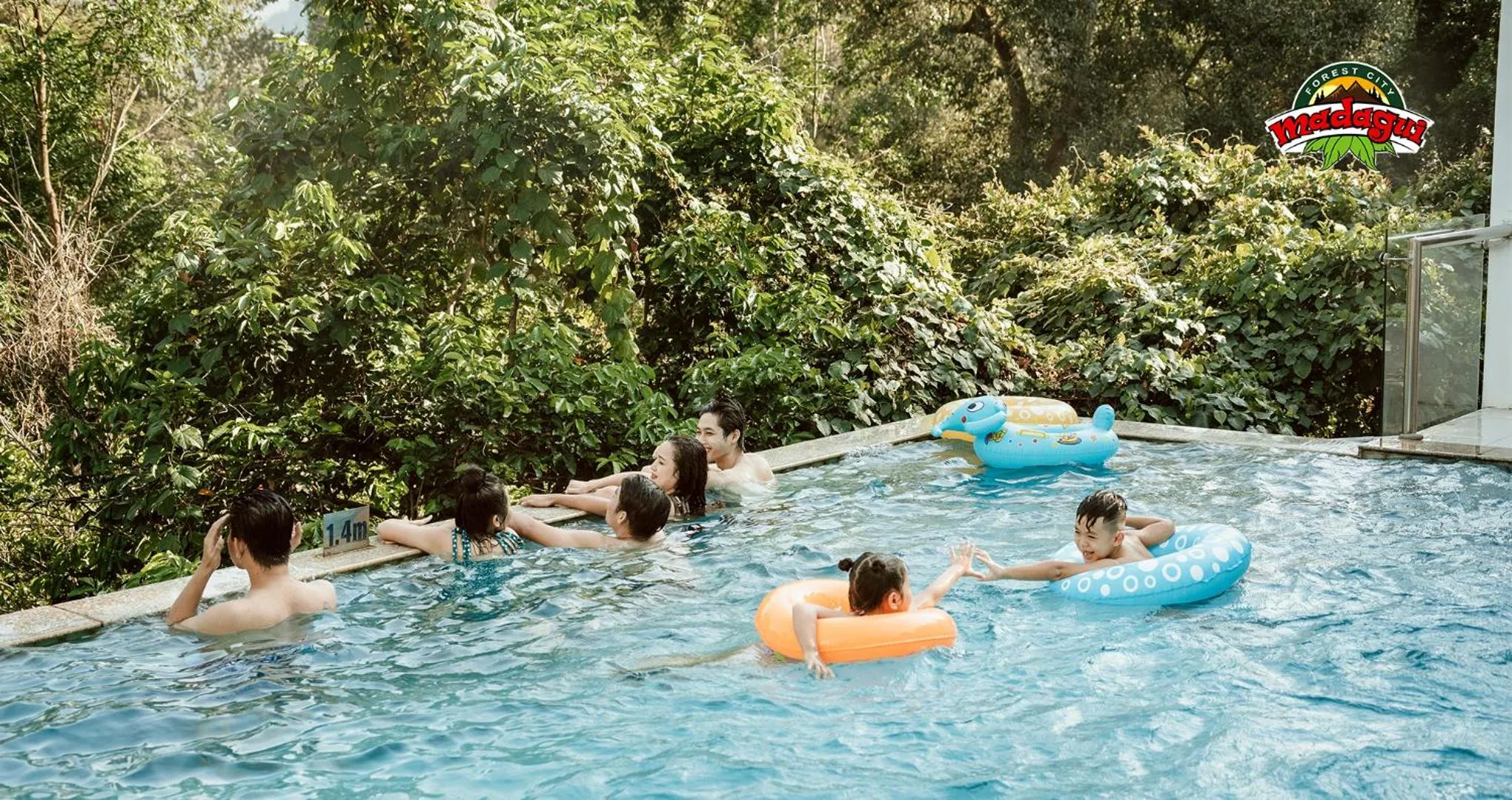 Pool view in Madagui Forest City