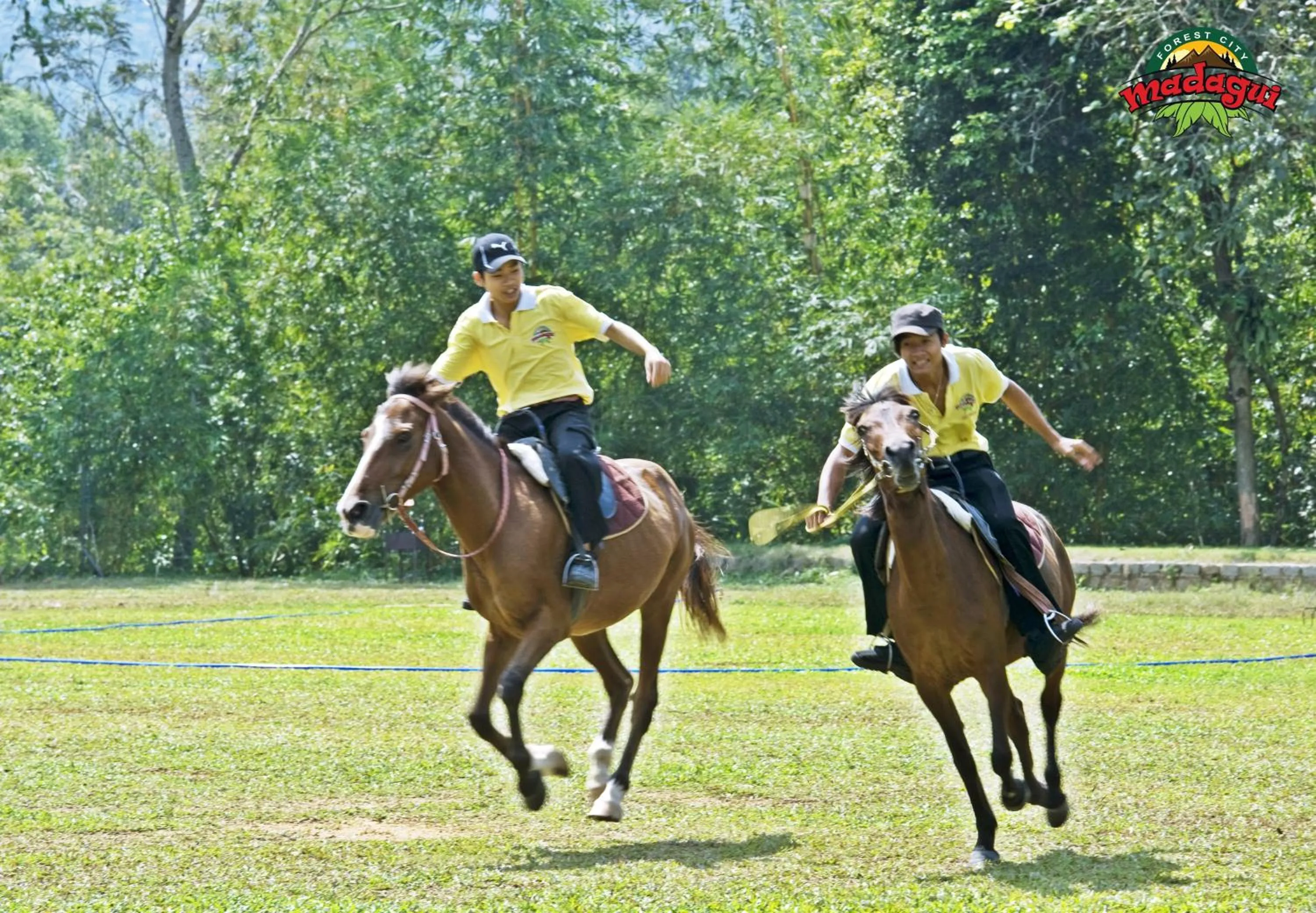 Horse-riding in Madagui Forest City