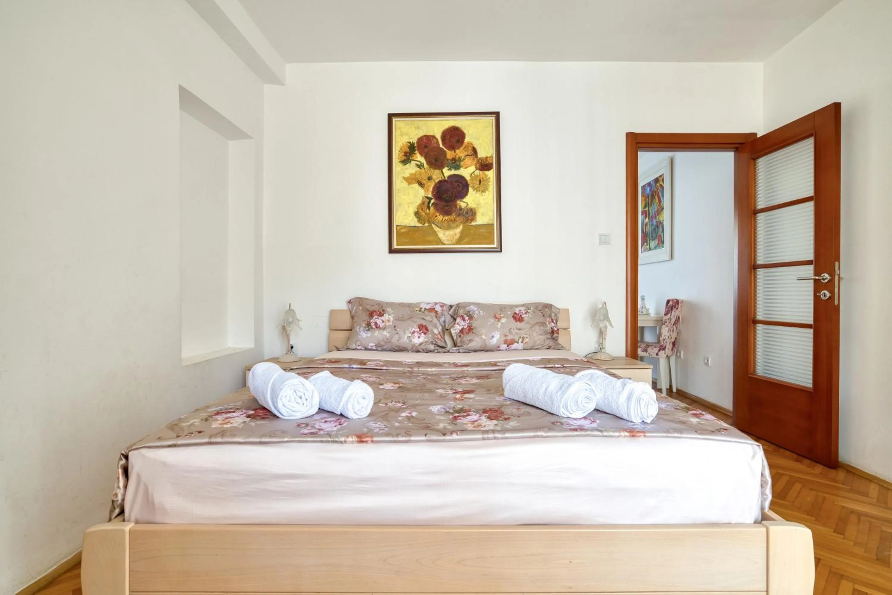 Bed in Apartments Elena