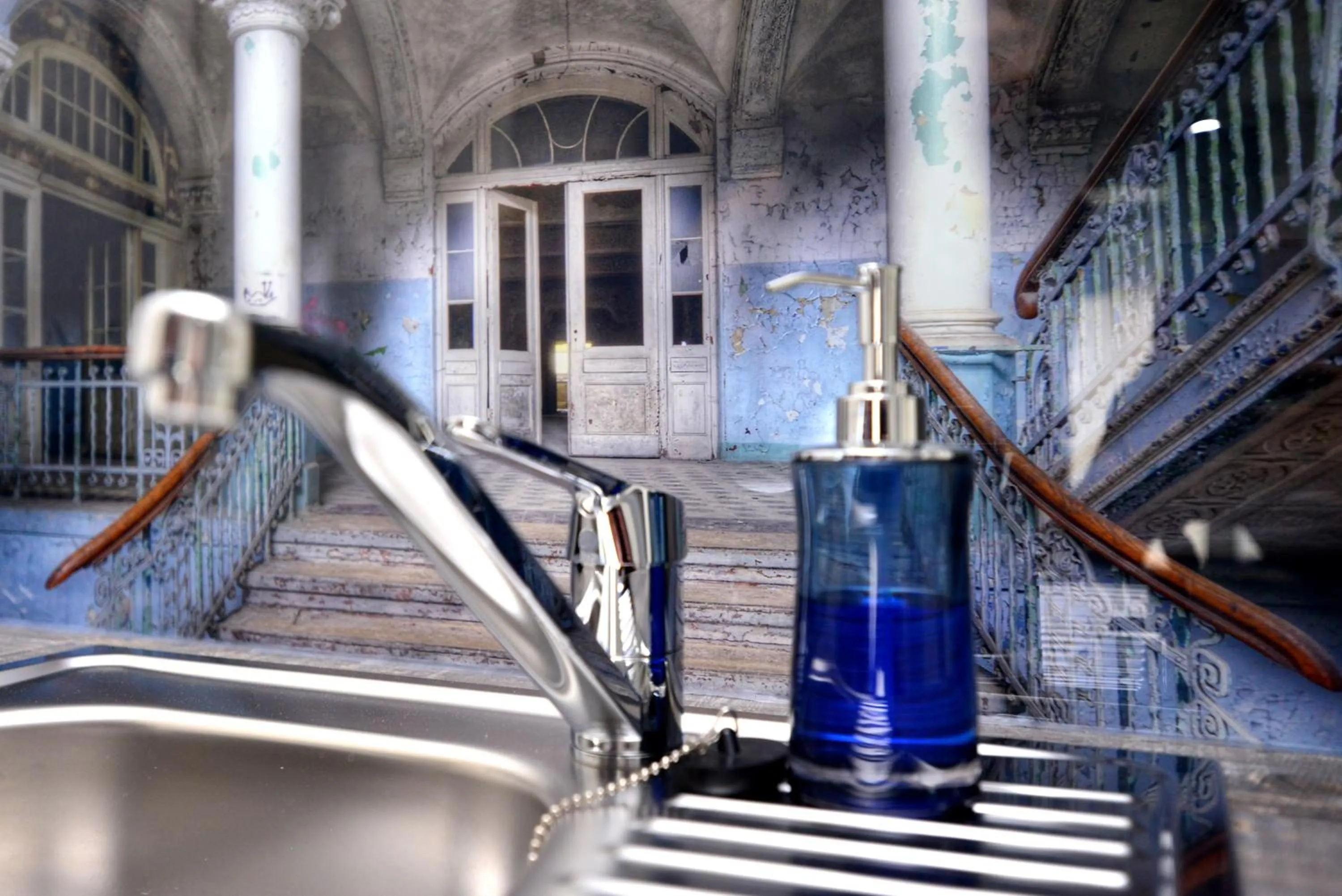 Kitchen or kitchenette in Aparthotel-Stadtallendorf