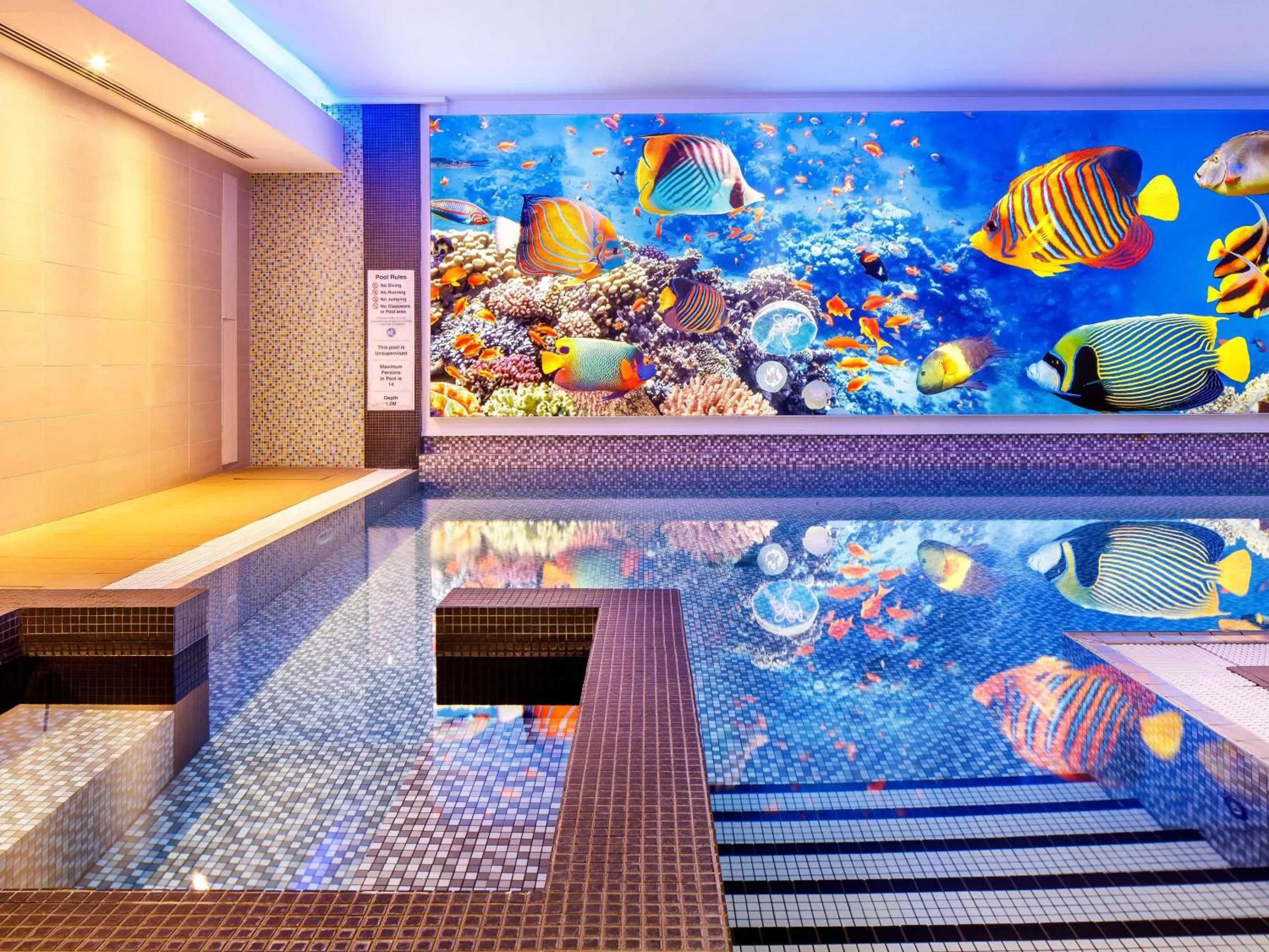 Pool view in Novotel London Blackfriars