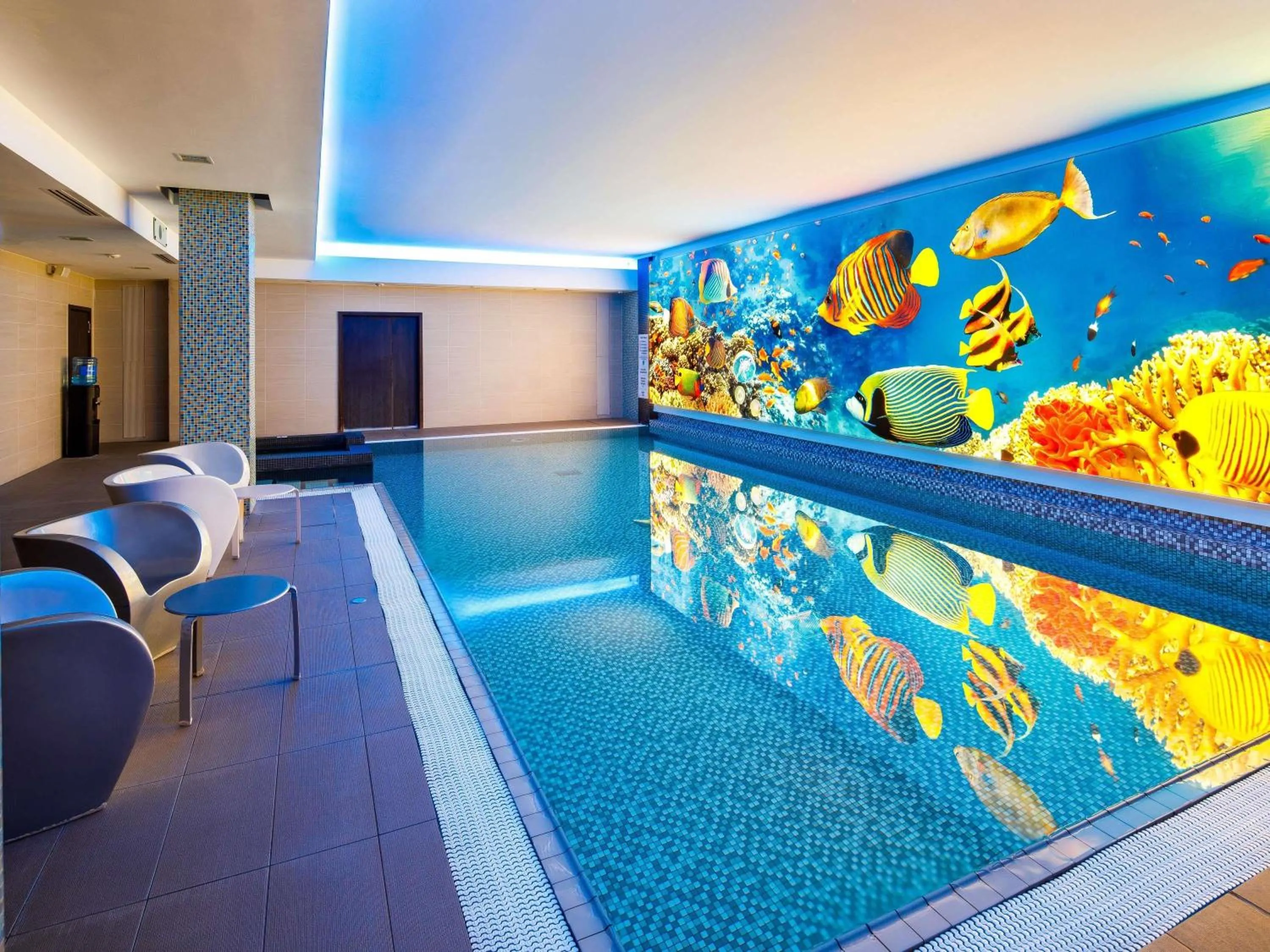 Pool view in Novotel London Blackfriars