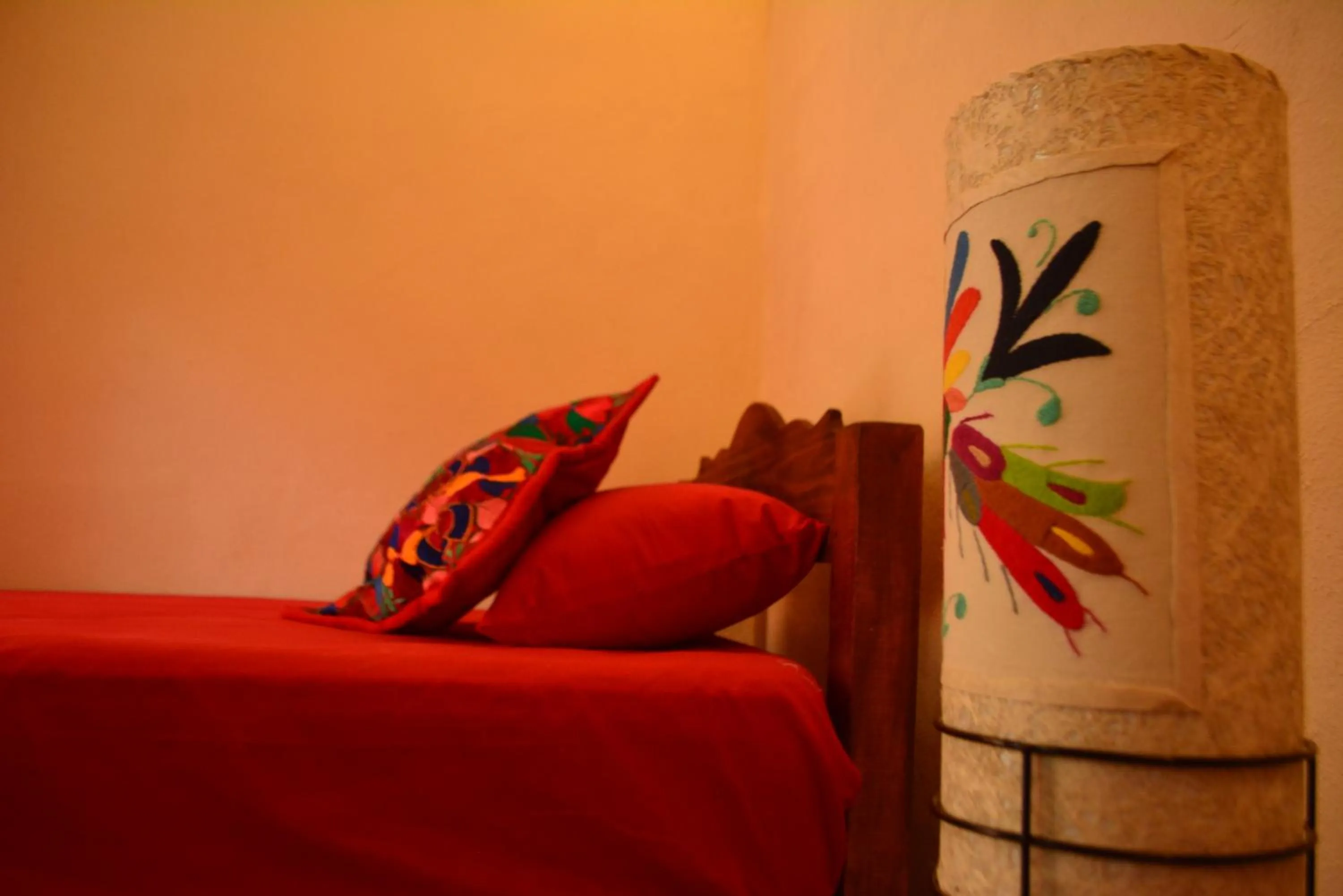 Bed in Hostal Mulut Tulum