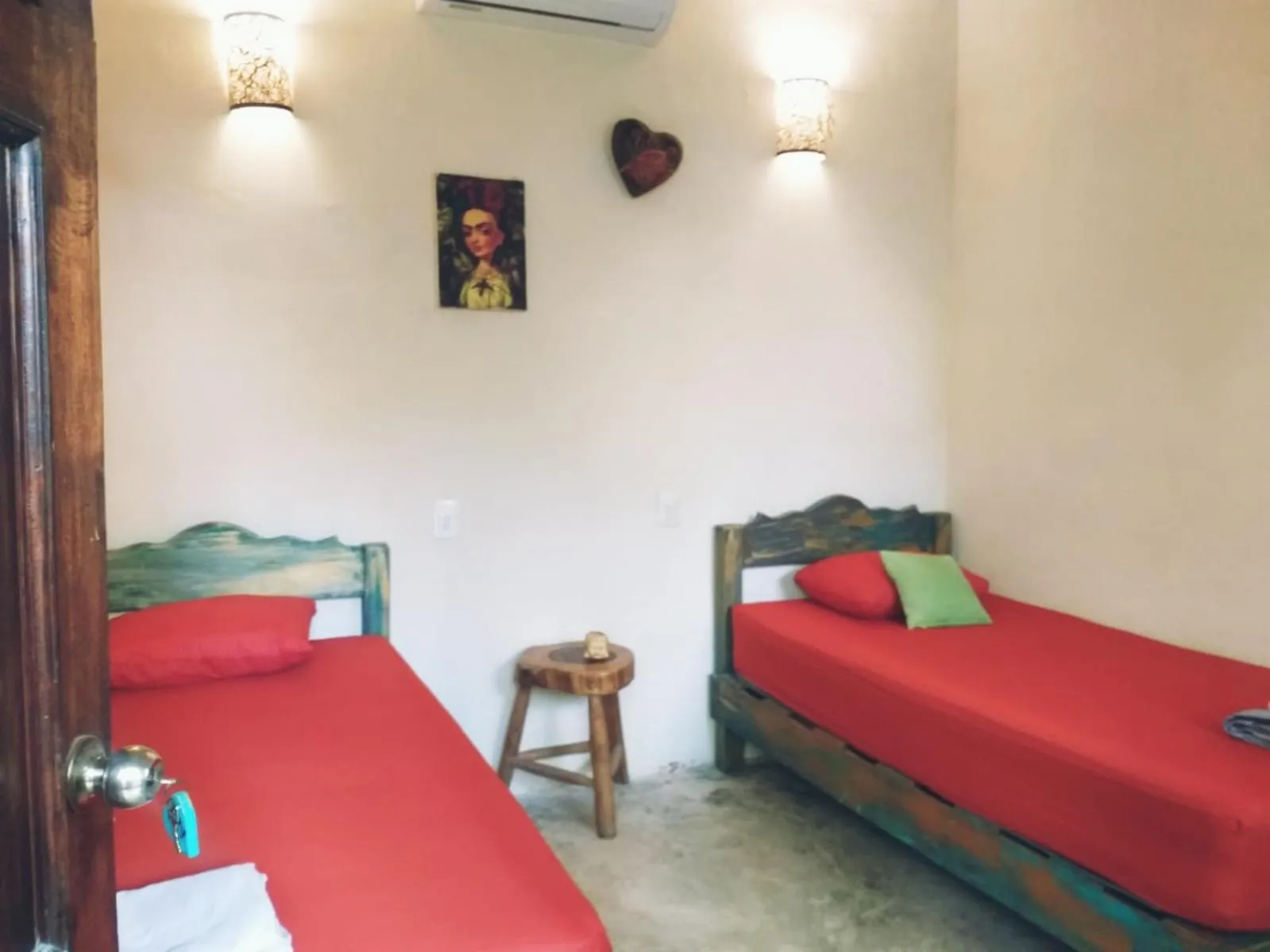 Bed in Hostal Mulut Tulum