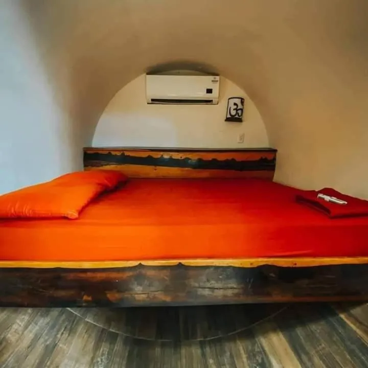 Bed in Hostal Mulut Tulum