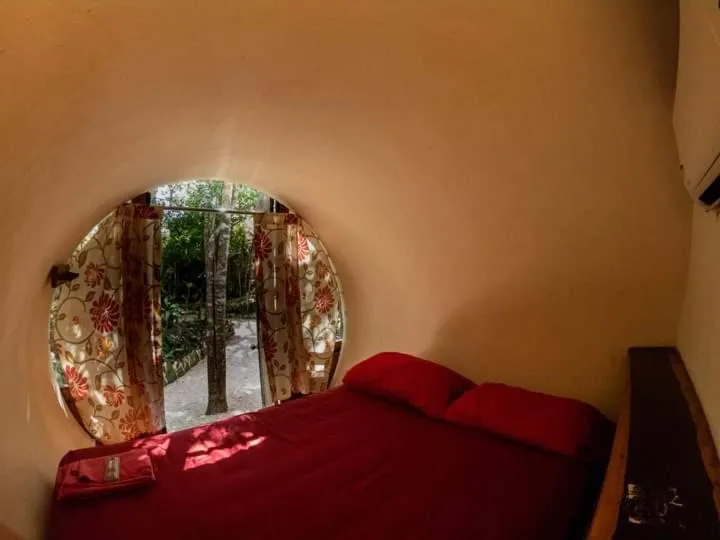 Bed in Hostal Mulut Tulum