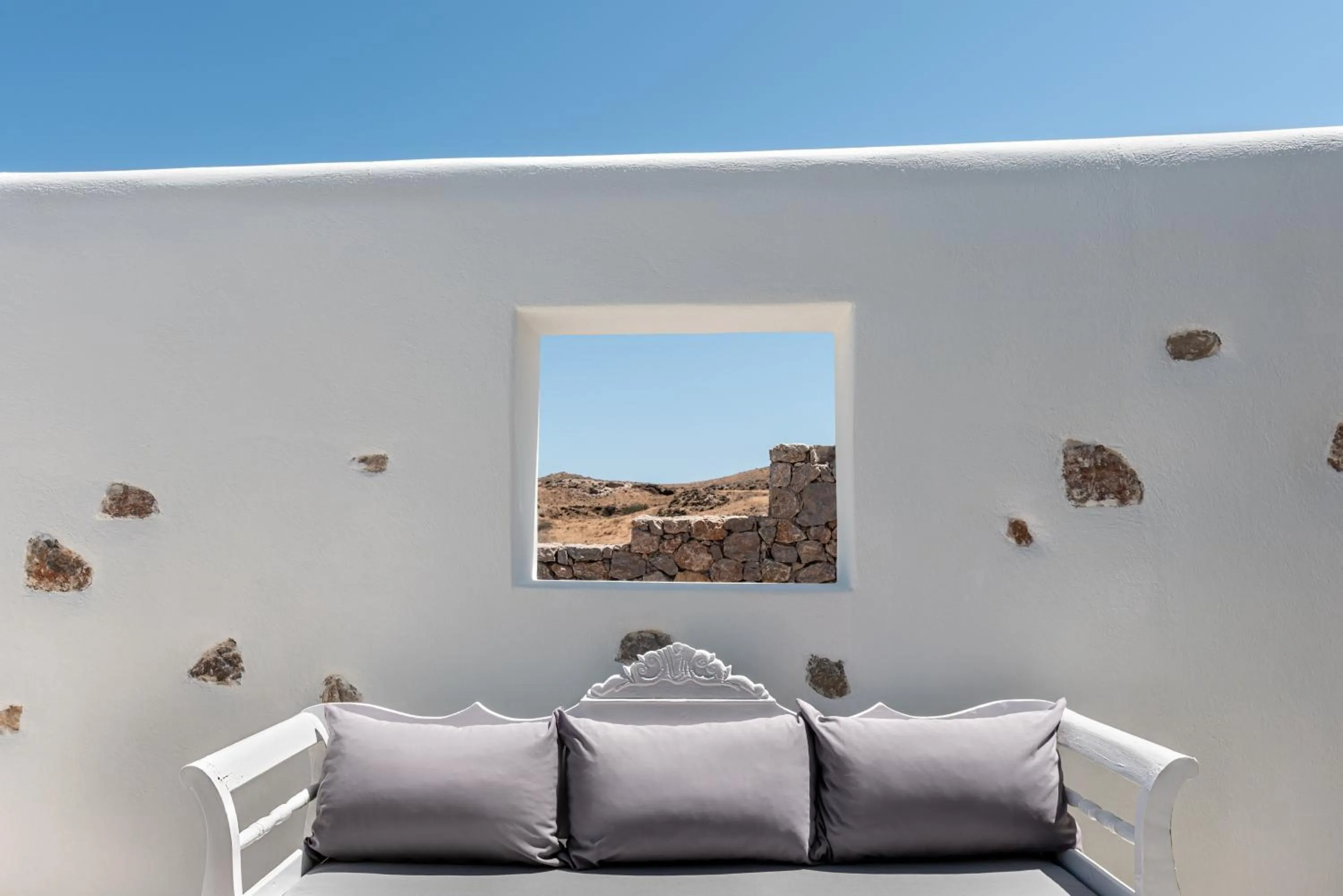 Seating area in Anema Boutique Hotel & Villas Santorini