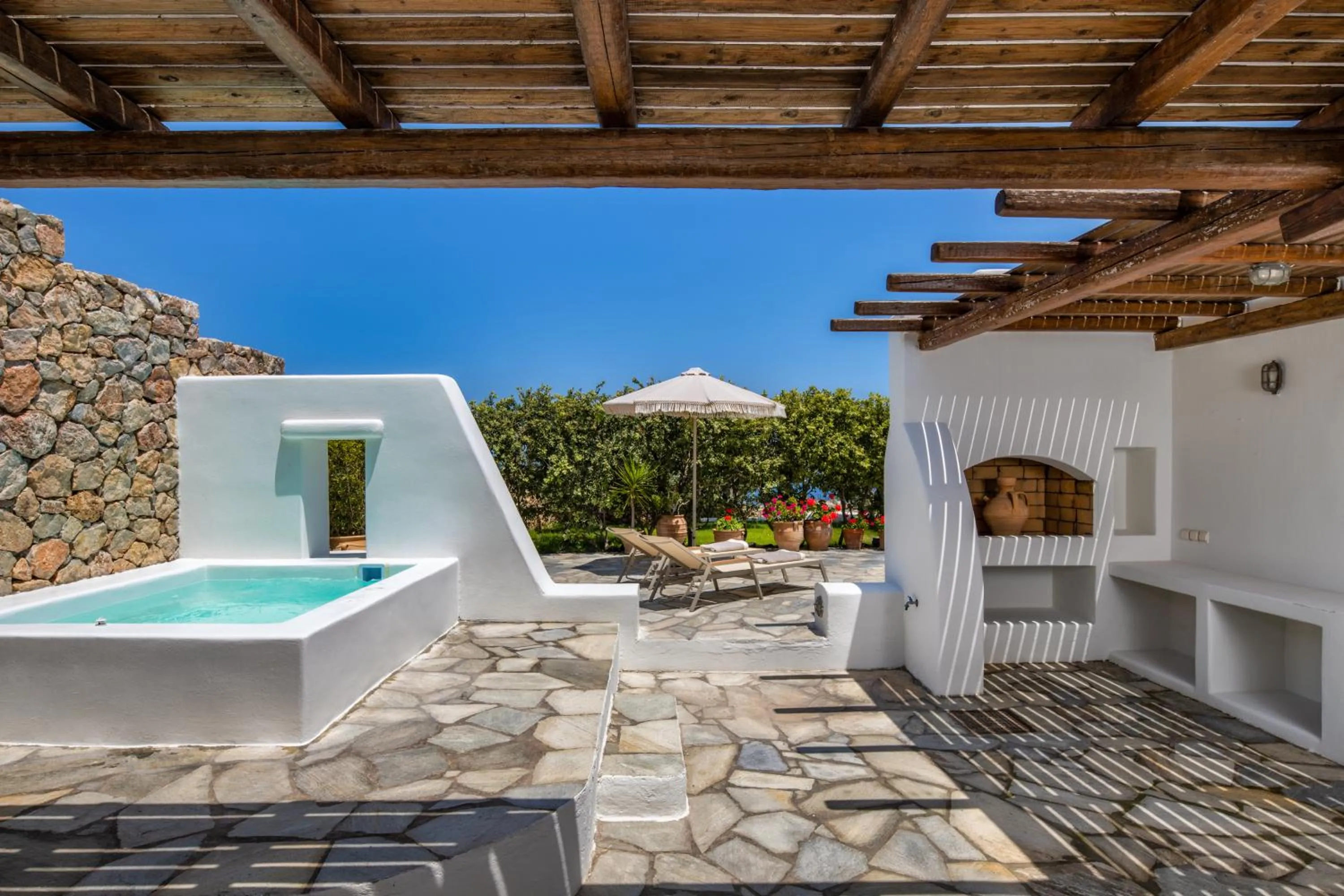 Patio in Anema Boutique Hotel & Villas Santorini