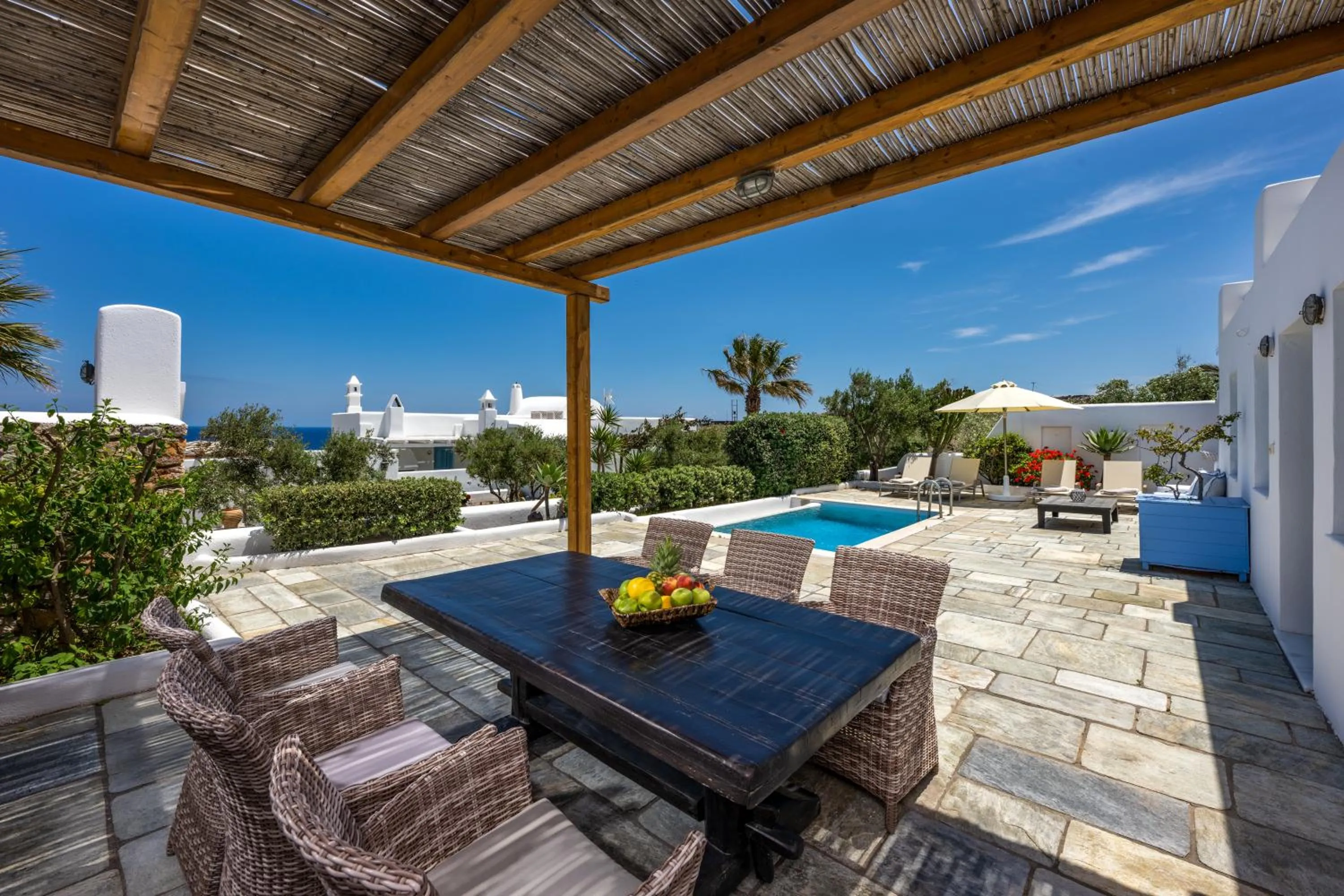 Patio in Anema Boutique Hotel & Villas Santorini