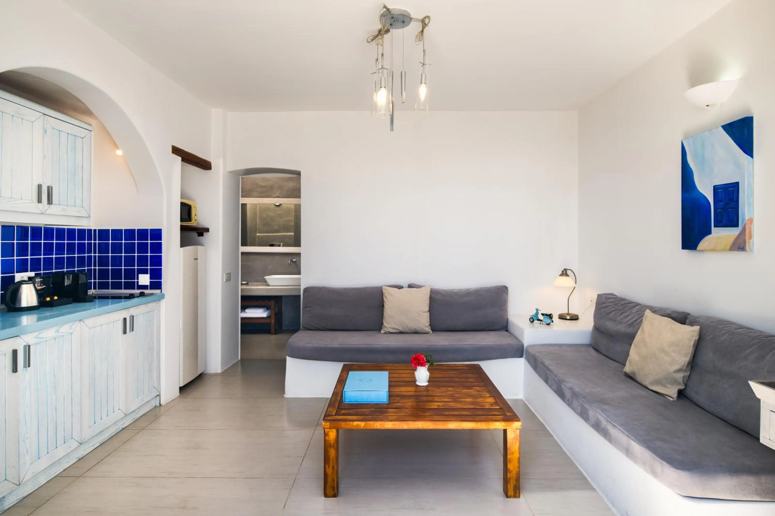 Seating area in Anema Boutique Hotel & Villas Santorini