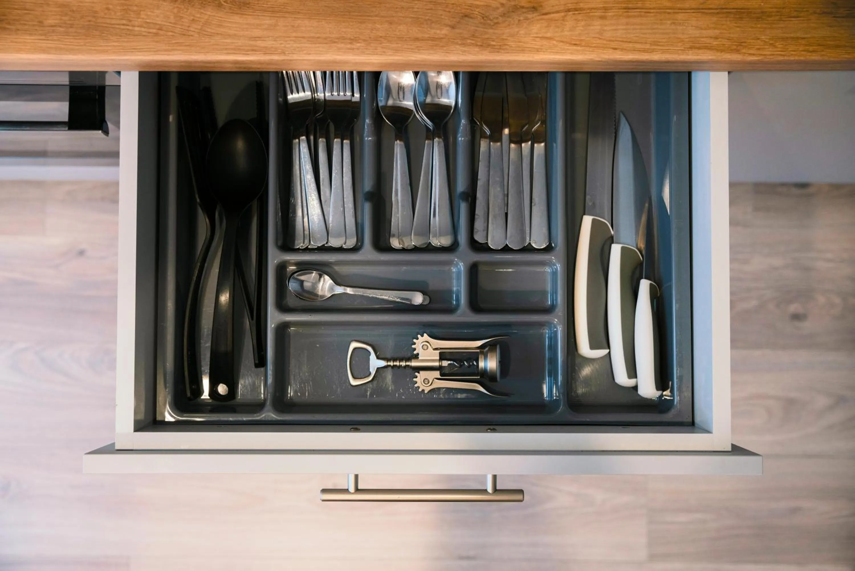 Kitchen or kitchenette in J14A I Rooms & Apartments AUTOMATED SELF CHECK-IN