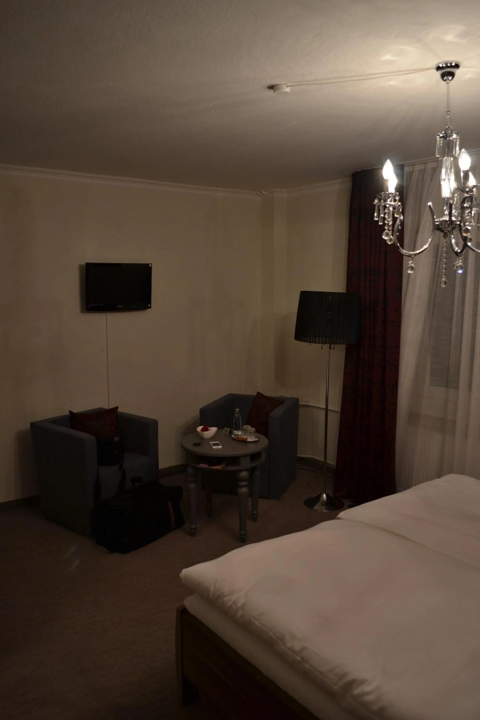 TV and multimedia, Bed in Gästehaus Graul