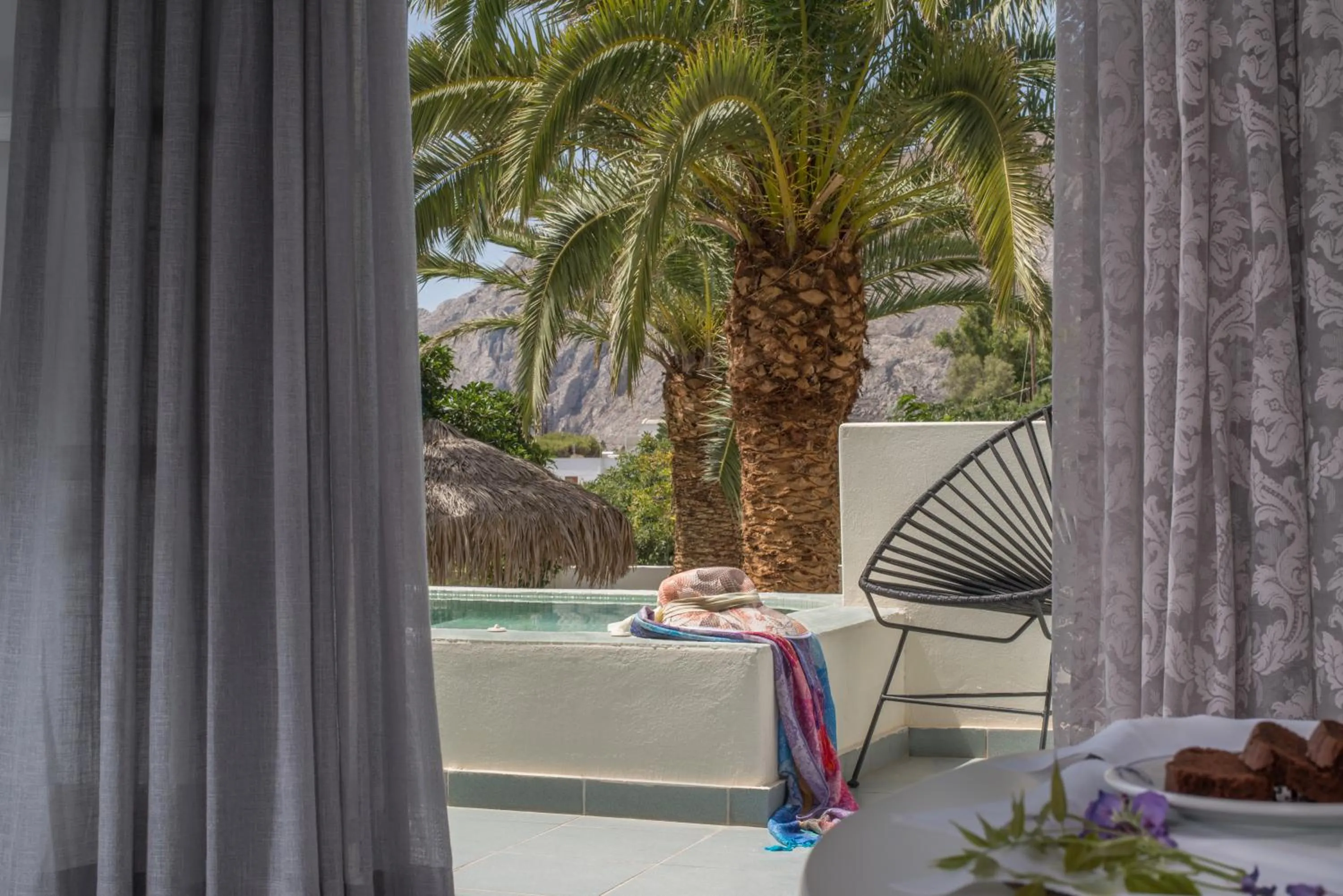 Garden view in Hermes Hotel