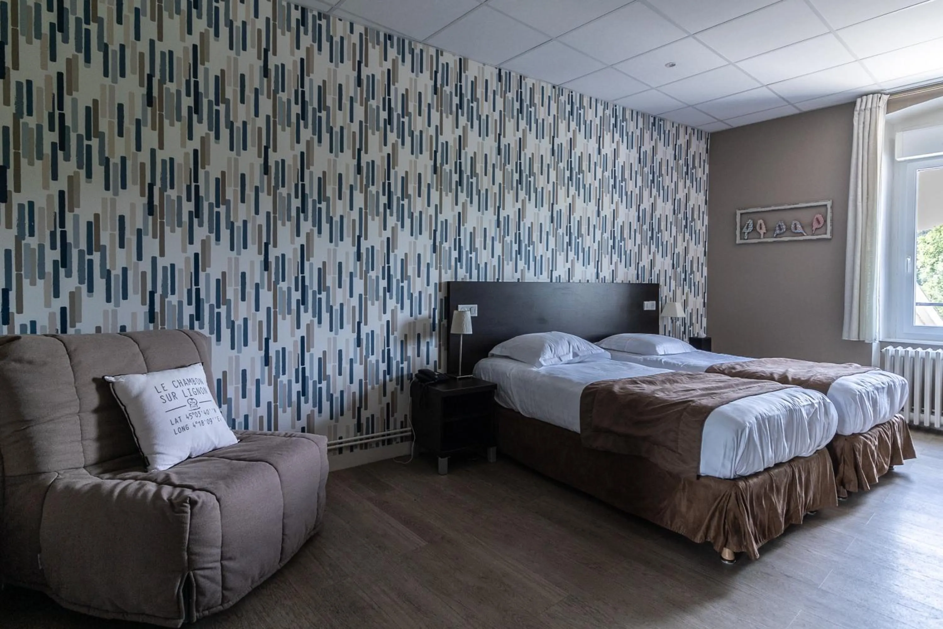 Bedroom, Bed in Hôtel De La Plage