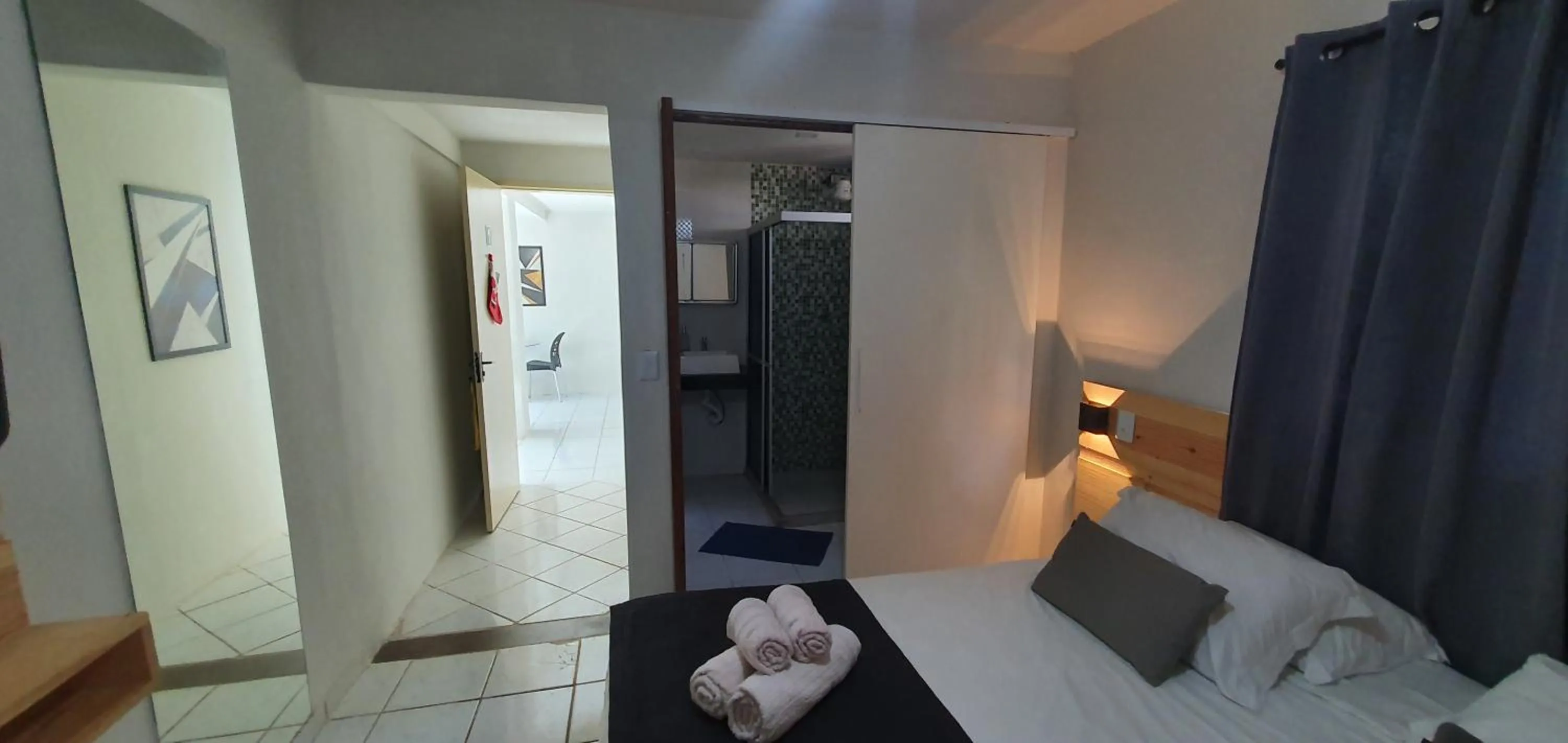 Bed in Pousada Aratu