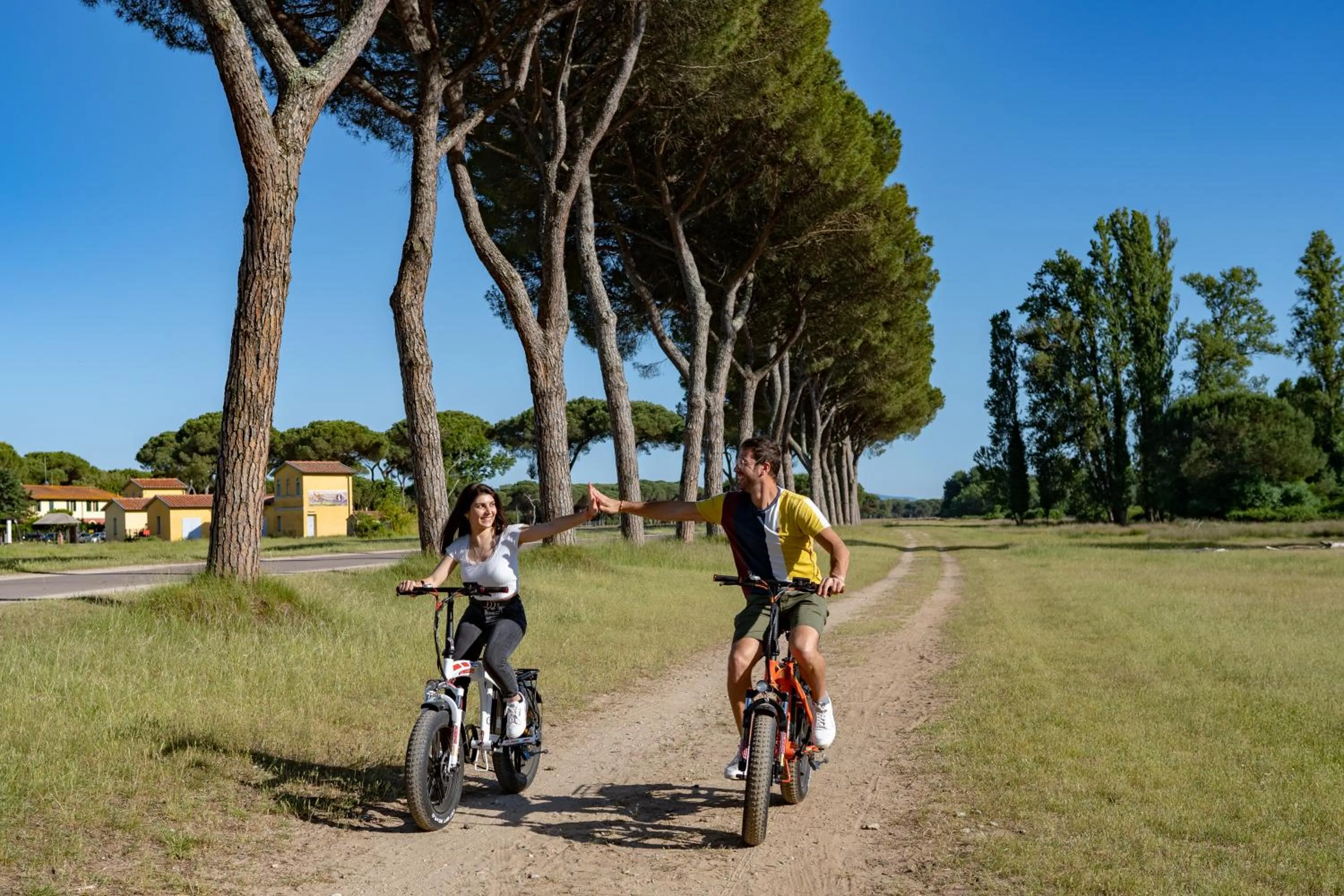 Cycling in Casale La Sterpaia